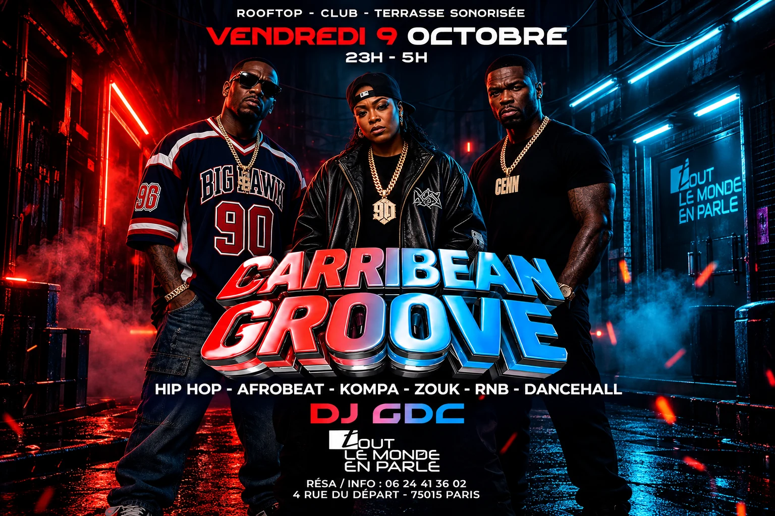 Soiree Caribbean Groove Open Air & Hiphop,Afrobeat