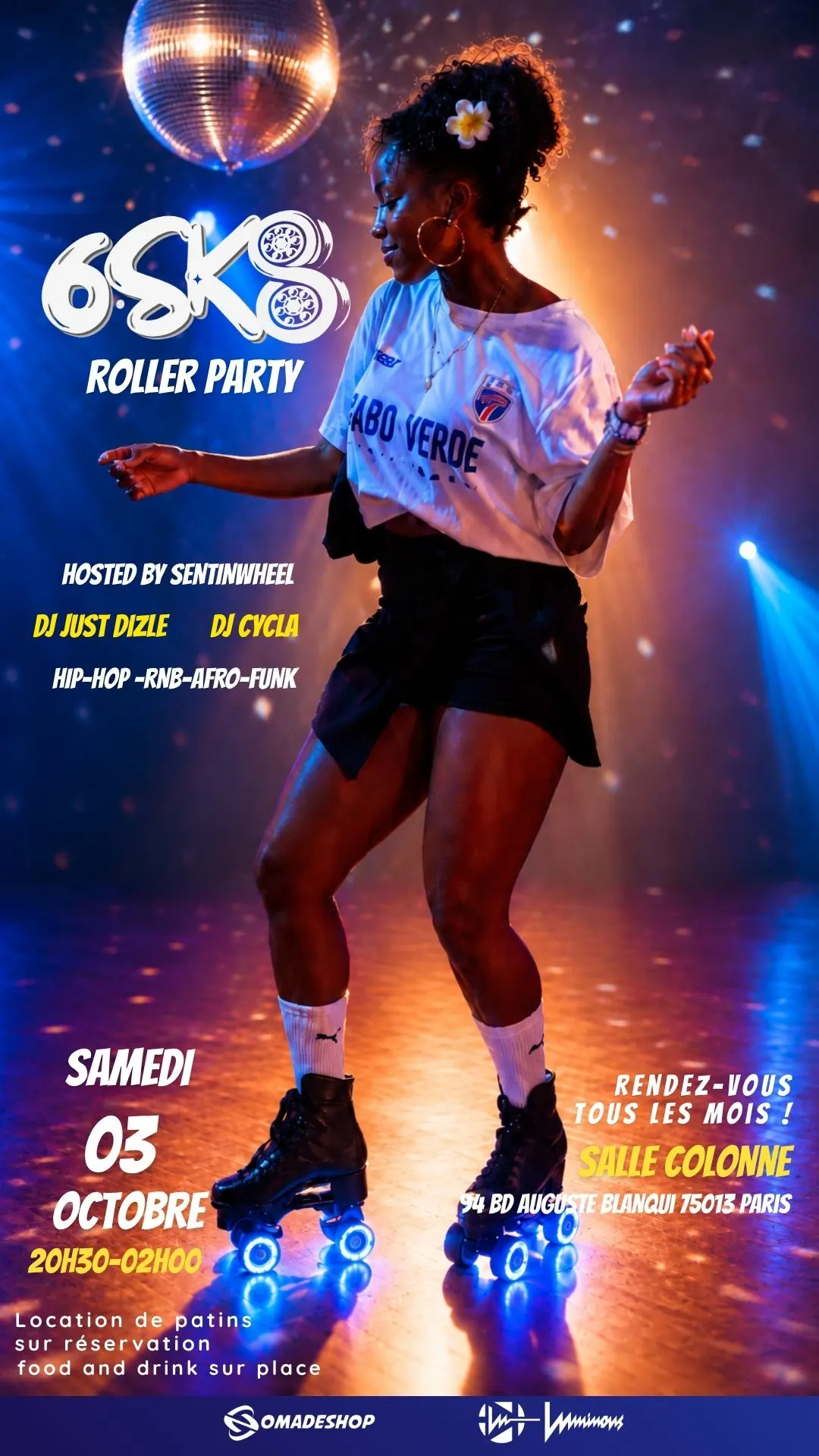 6sk8 Roller Dance Party Samedi 03 Octobre
