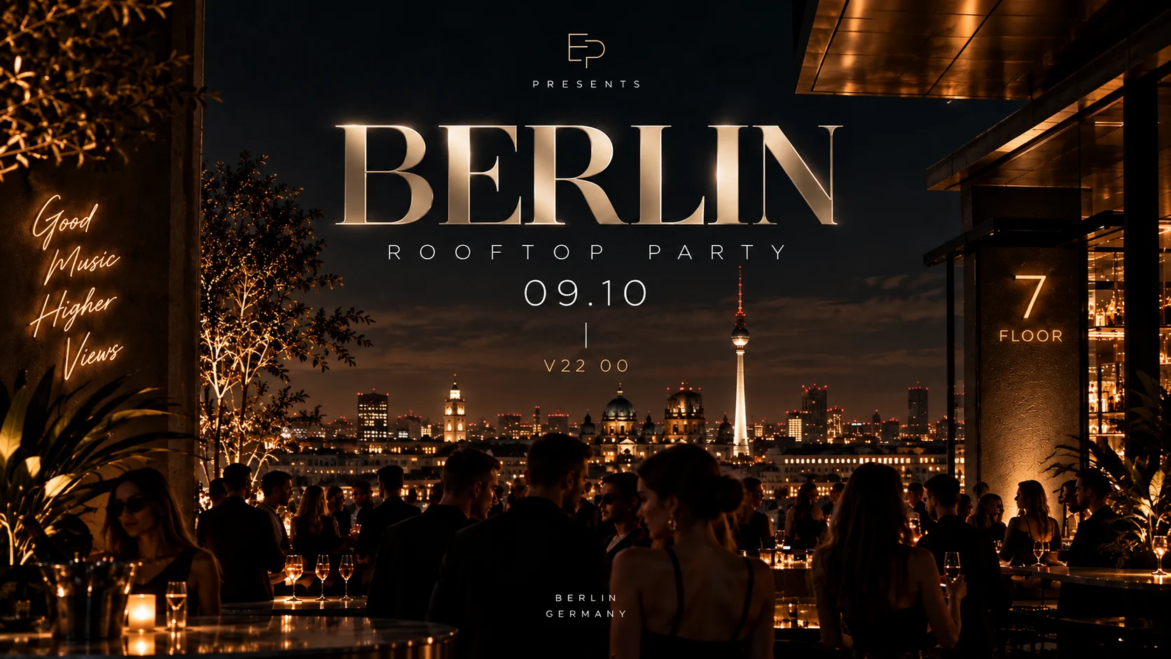 Rooftop Night Berlin • 7th Floor