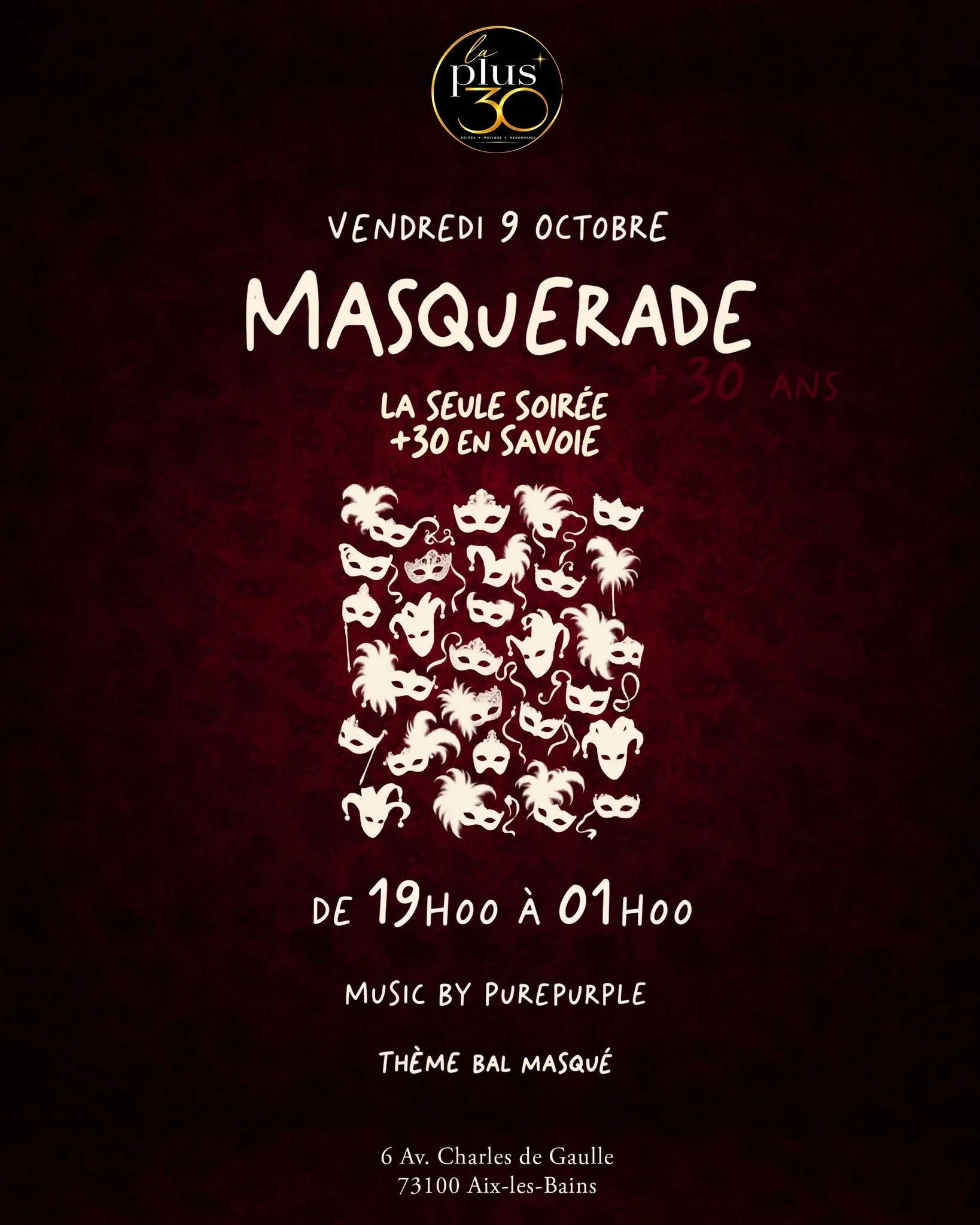 La + 30 Édition Masquerade