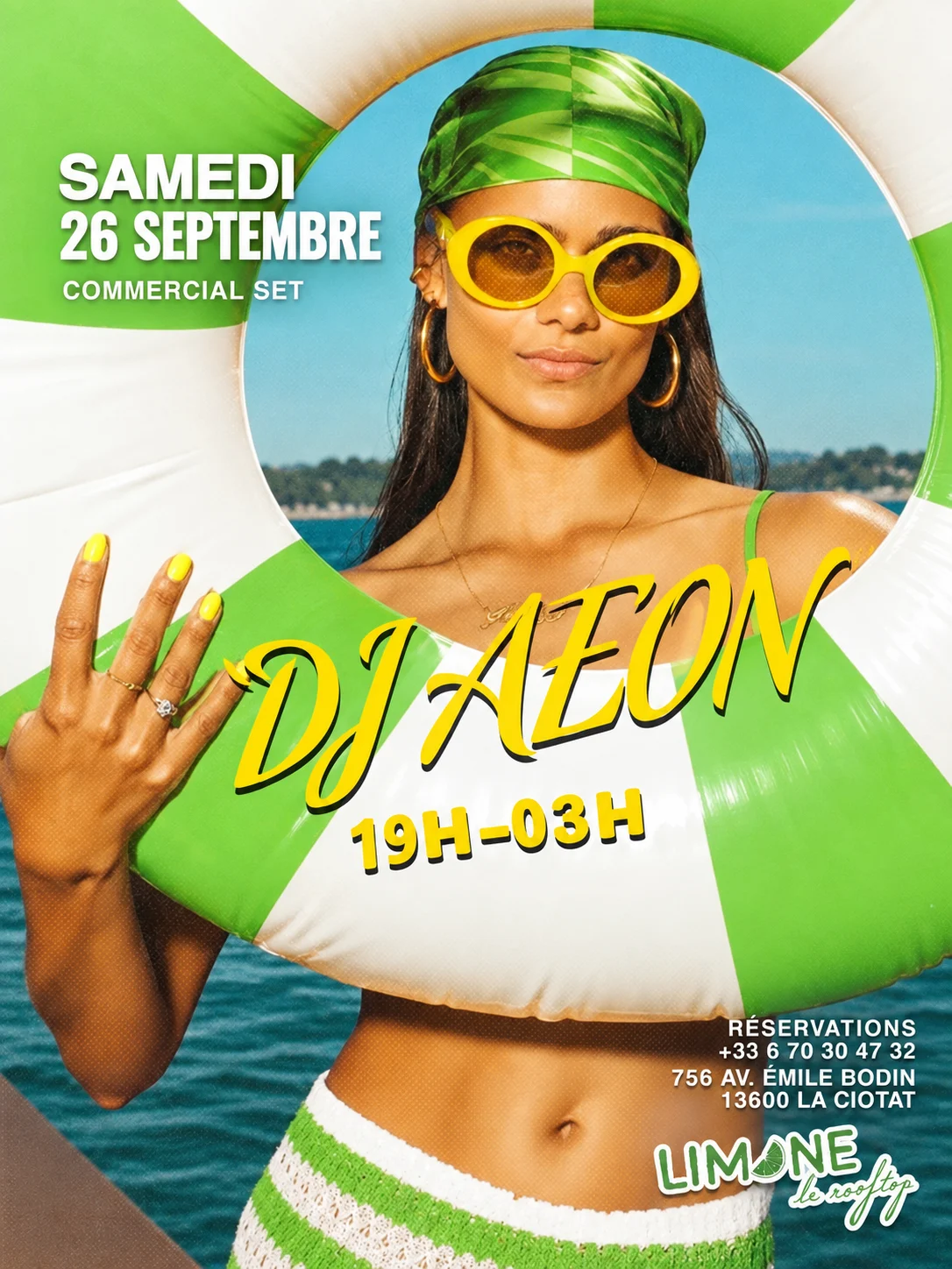 Samedi 26 Septembre 19h 03h Sunkiss Dj Set