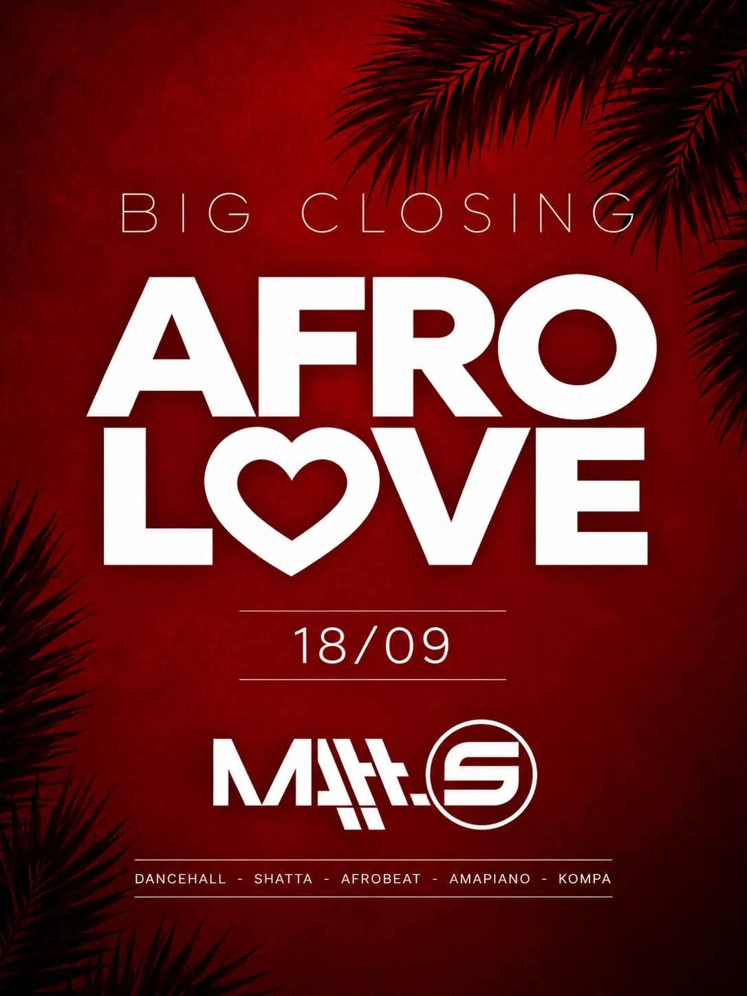 Big Closing Afro Love • Dj Matt-S • Les Vendredis Fiesta
