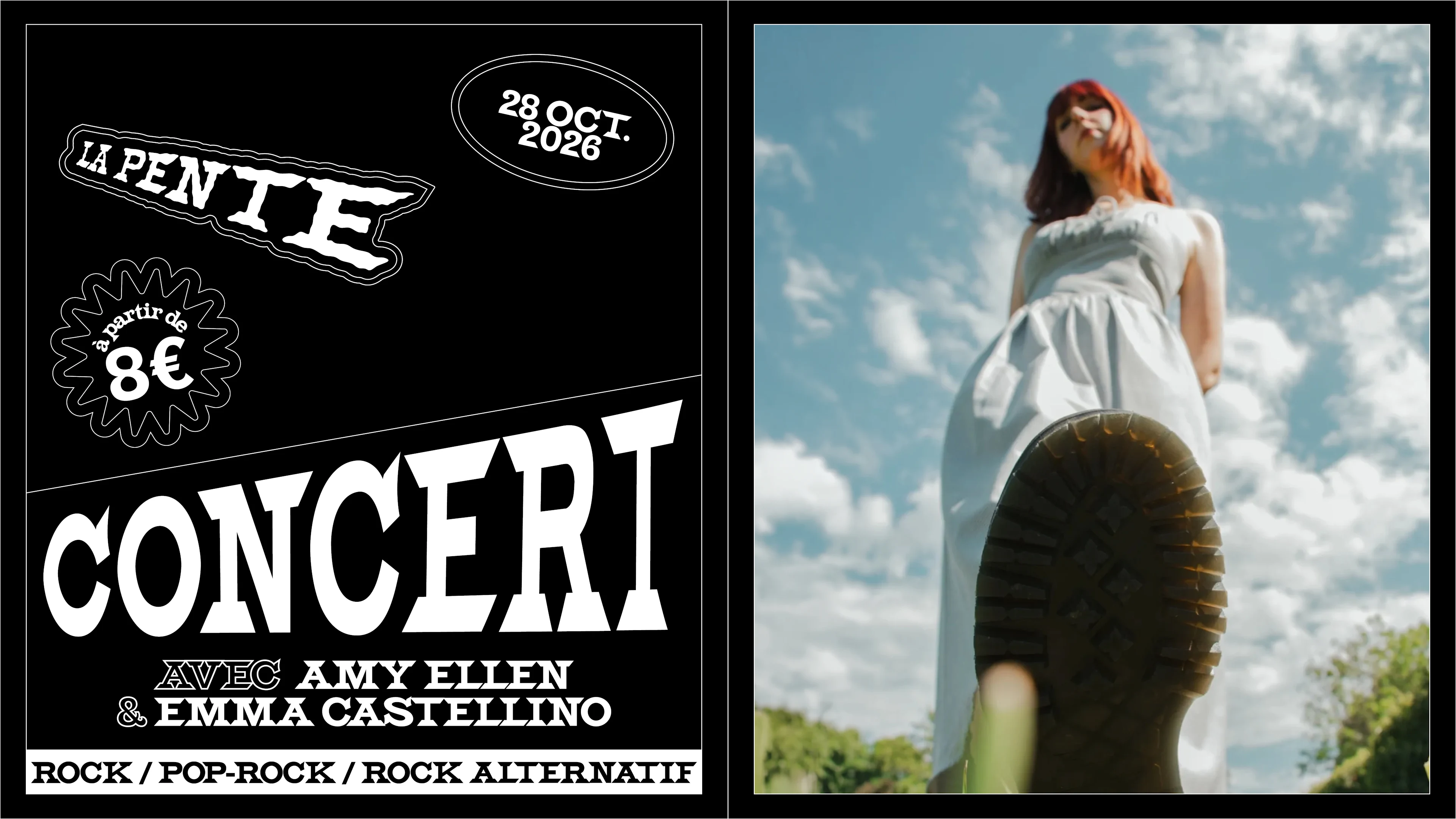 Concert : Amy Ellen & Emma Castellino [Pop-Rock / Rock Alt]