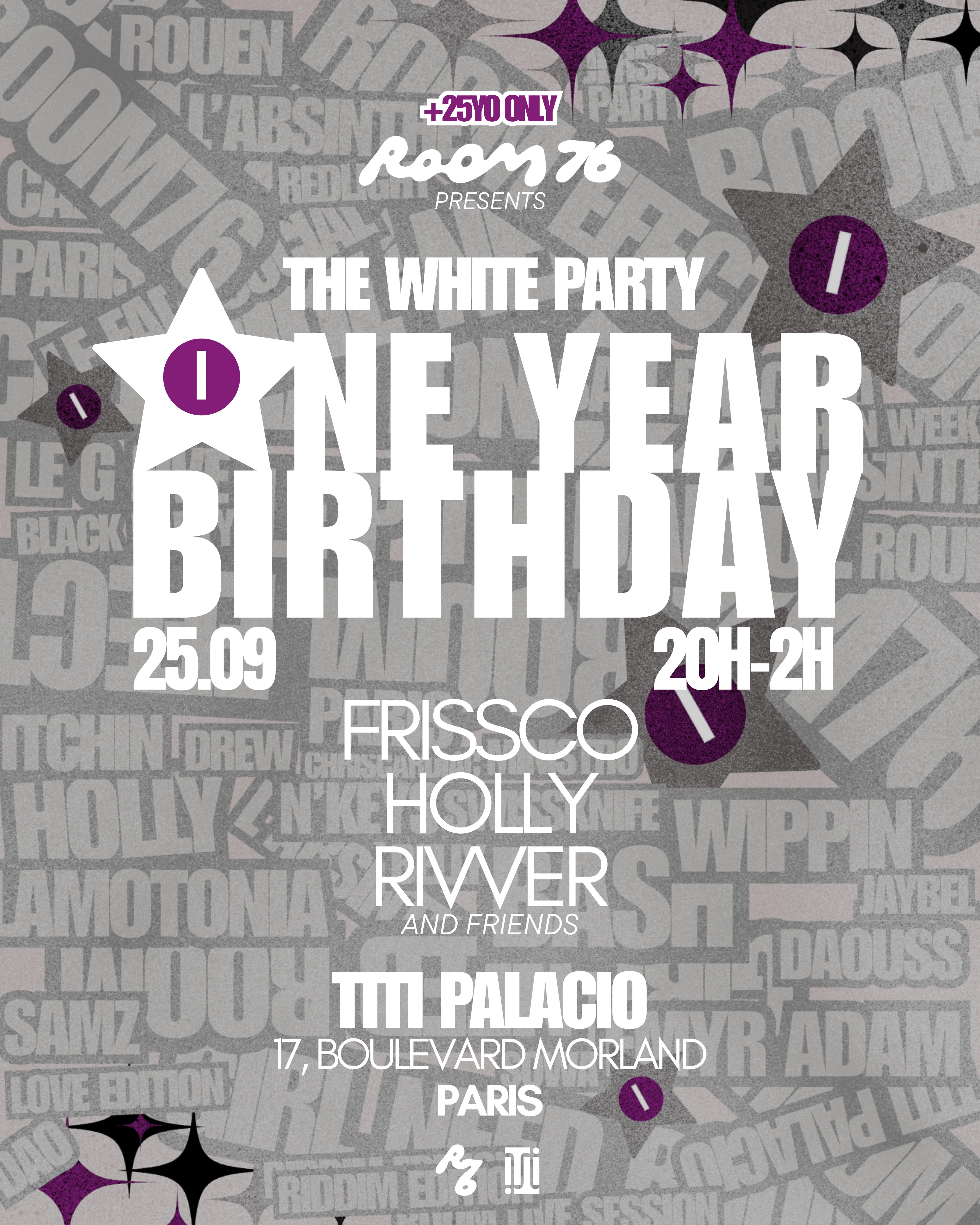 Paris - One Year Birthday Bash - The White Party (+25 Only)