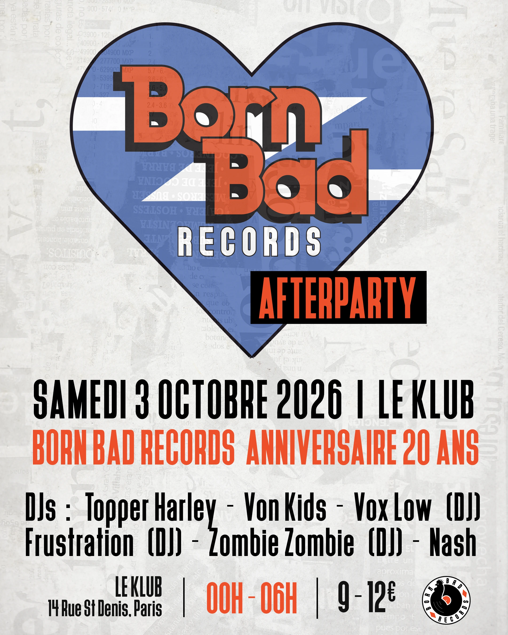 Born Bad 20 Ans After Party