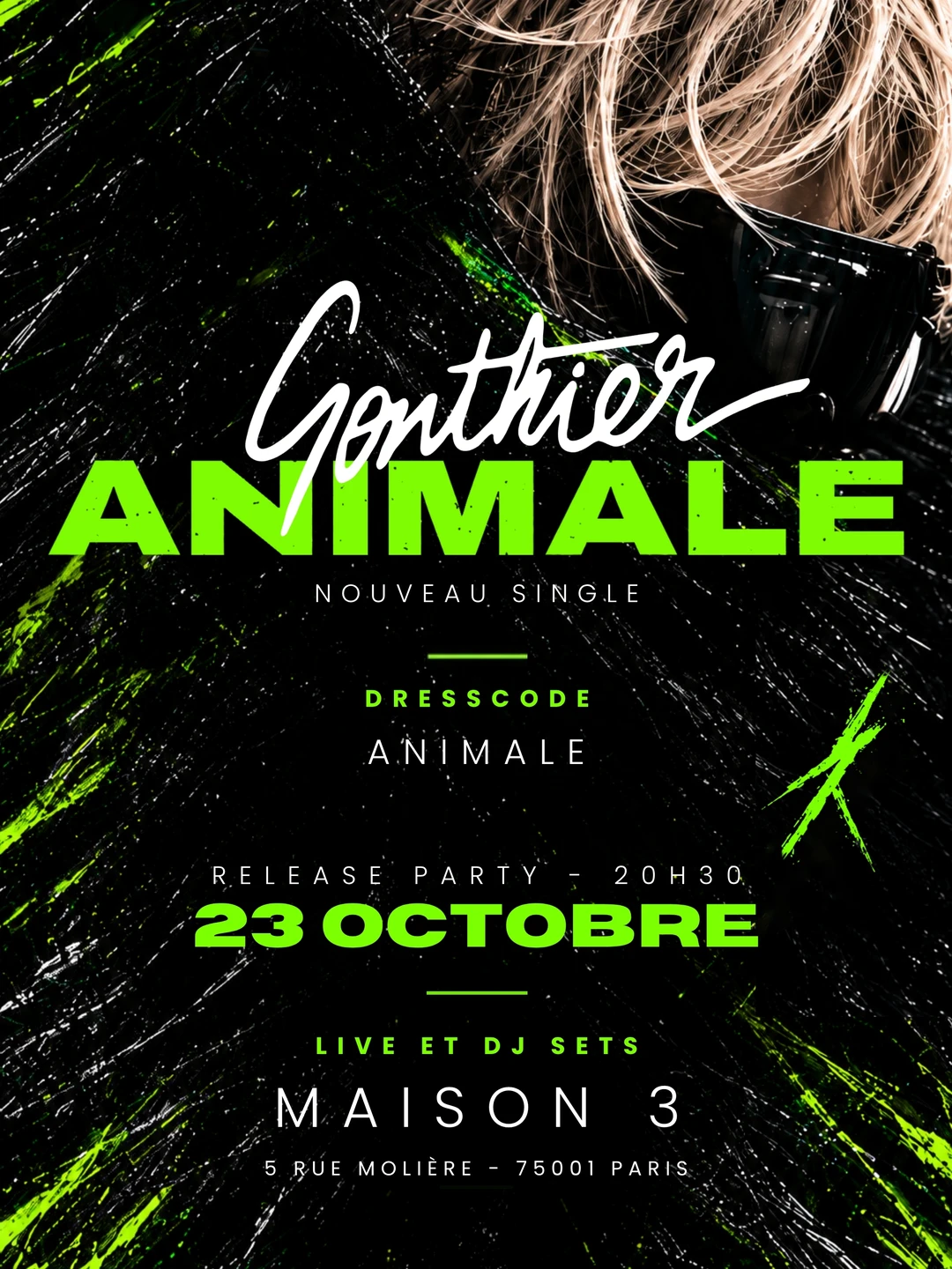 Release Party : Gonthier - Single Animale