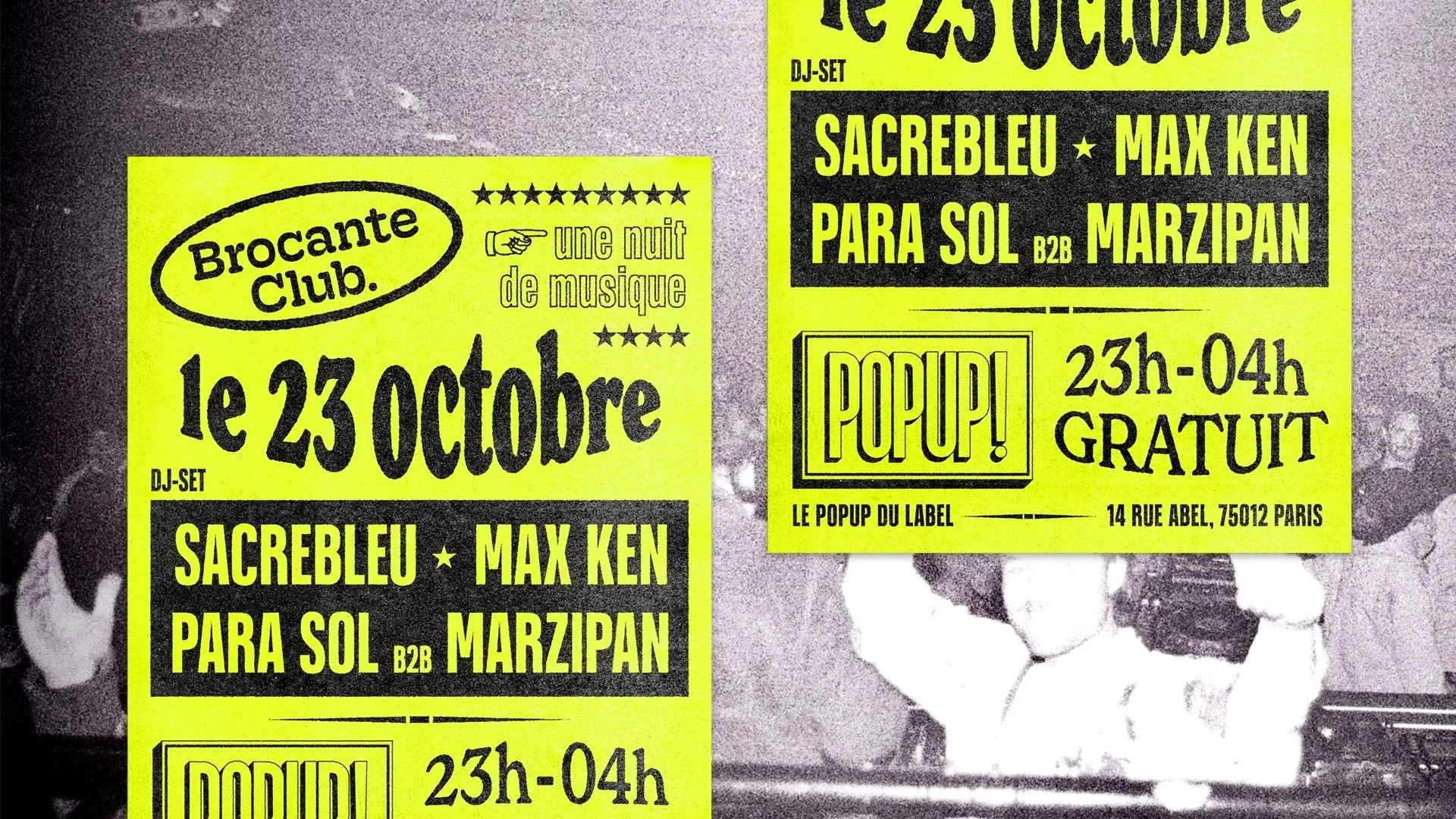Brocante Club. : Sacrebleu, Max Ken, Para Sol & Marzipan