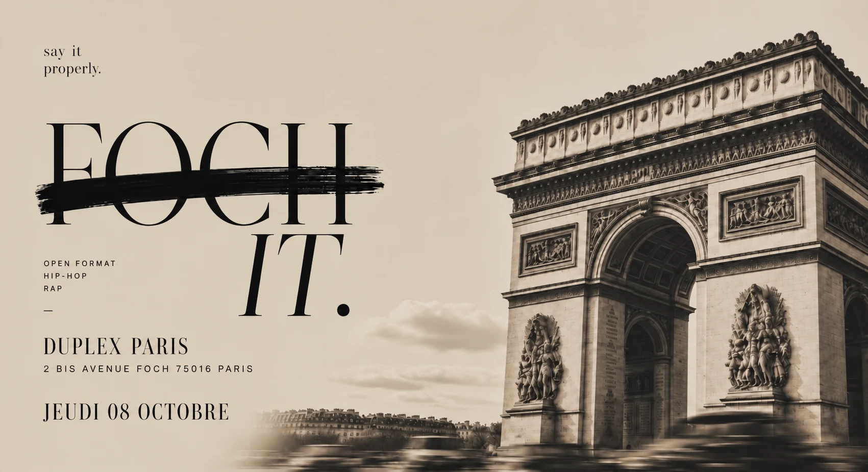 Duplex Paris - Foch It - 08/10