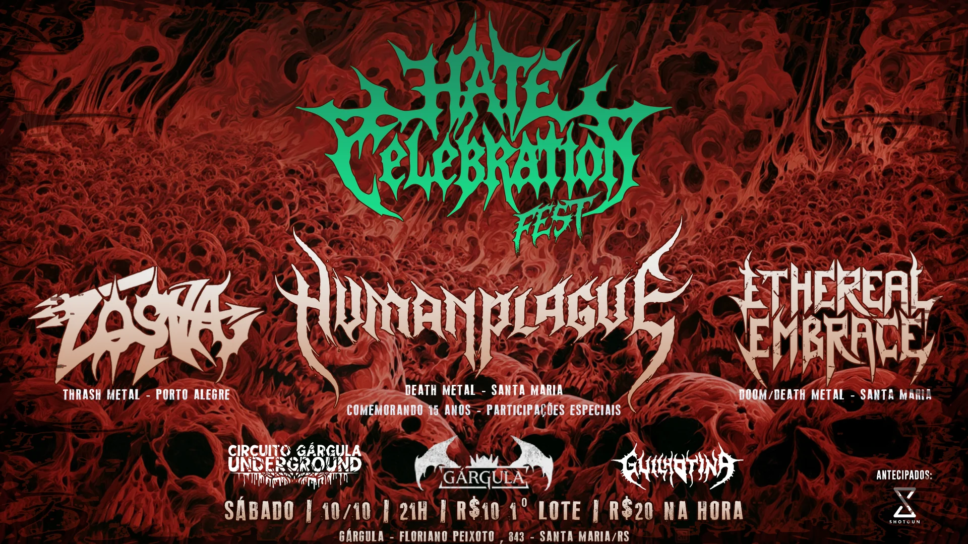 Hate Celebration Fest - 15 Anos Da Human Plague