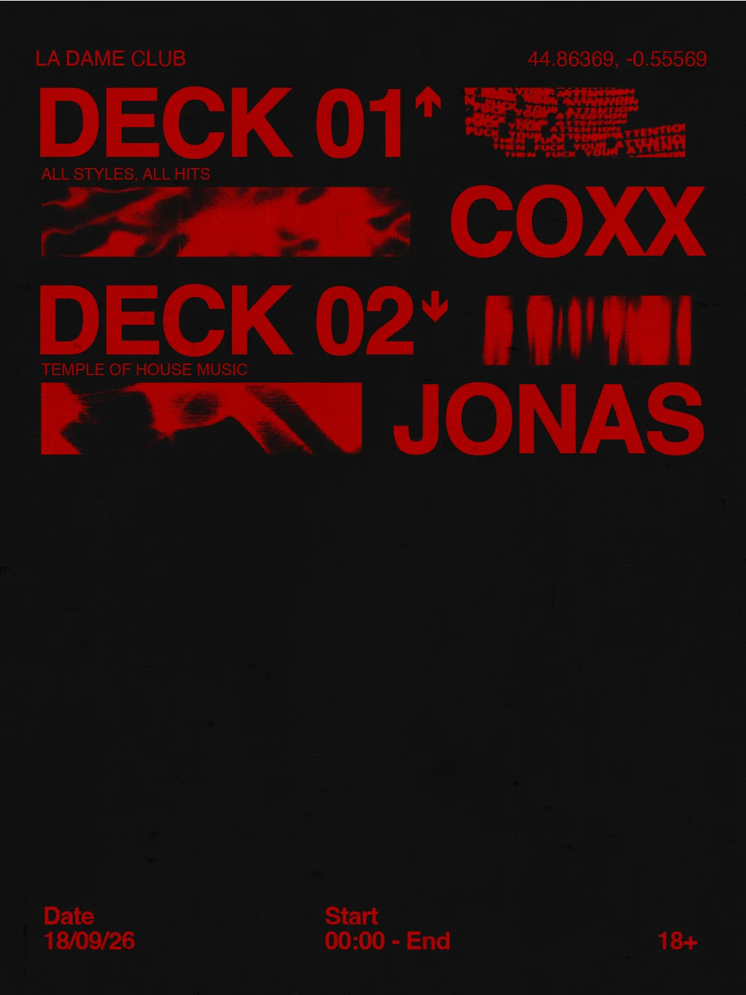 La Dame // Ven 18 Sept // Coxx - Jonas