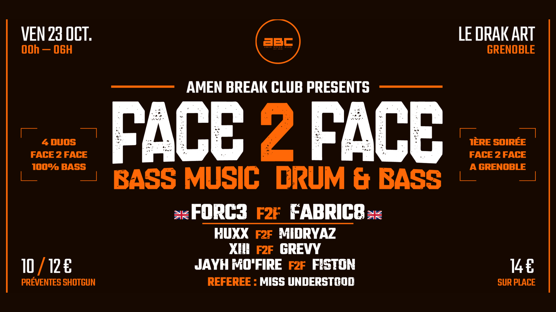 Amen Break Club Presents : Face 2 Face