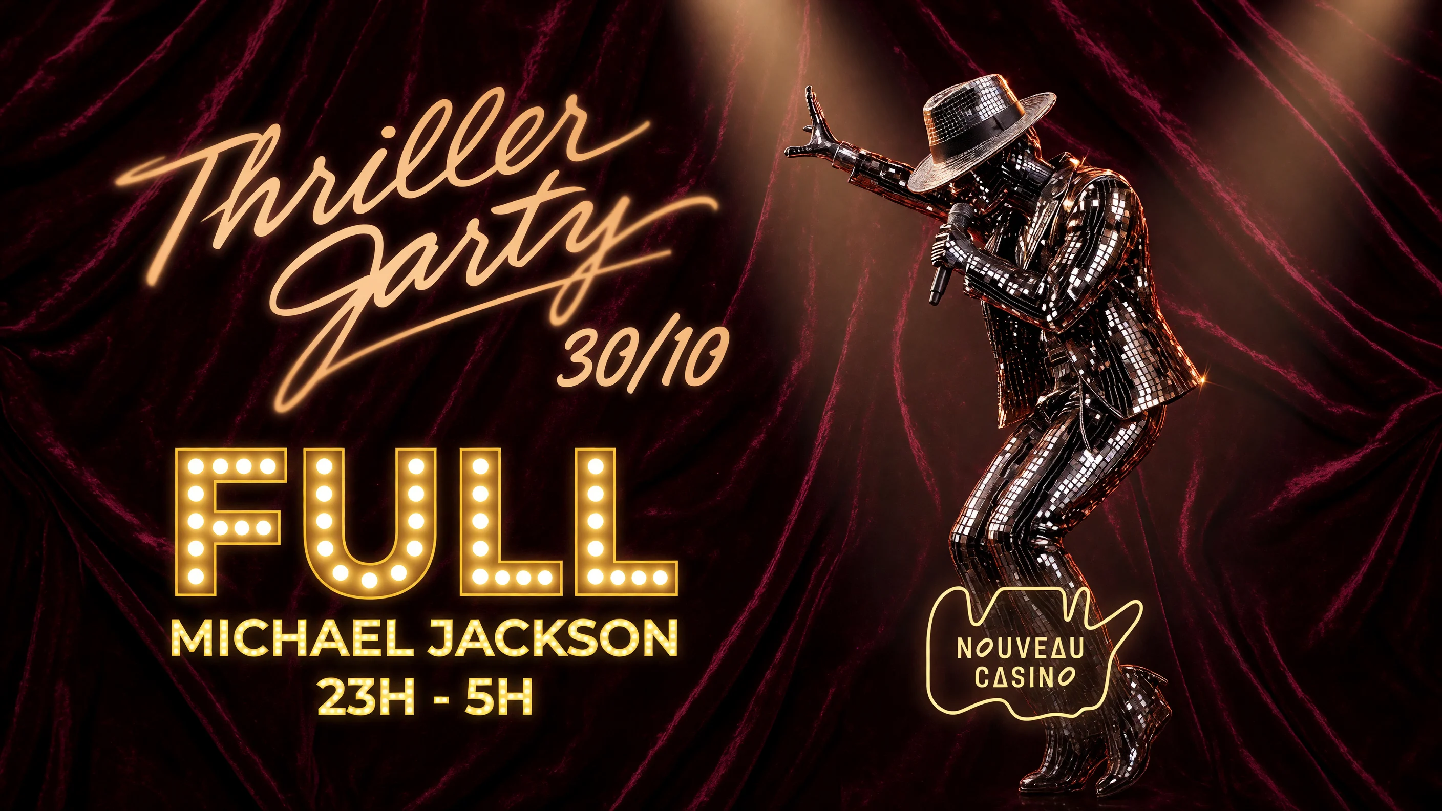 Thriller Party 30/10 - Michael Jackson - Nouveau Casino