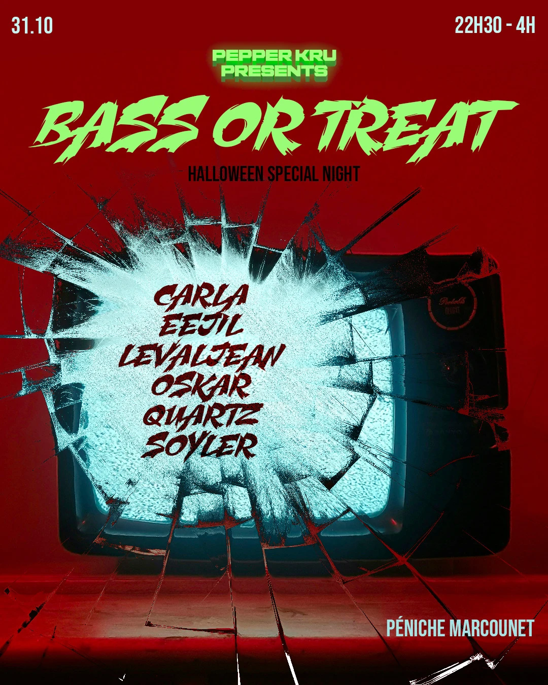 Pepper Kru Present : Bass Or Treat (Halloween Party)