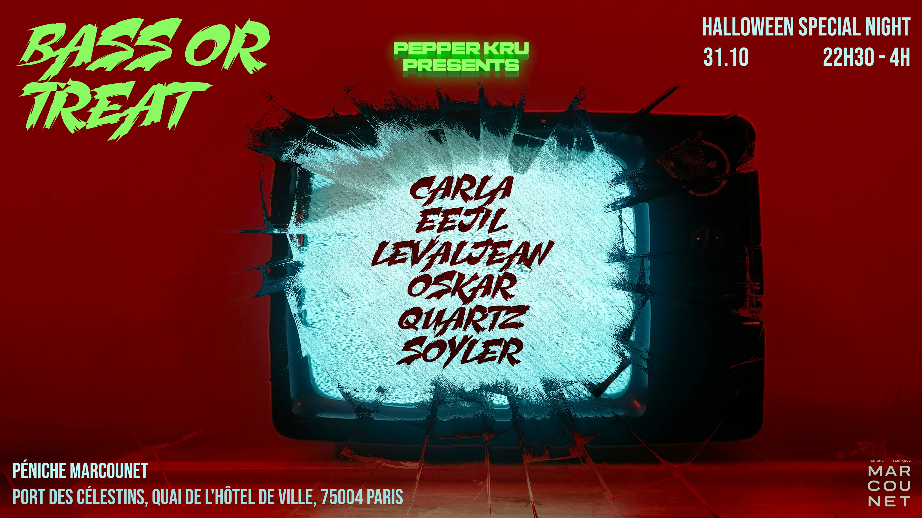 Pepper Kru Present : Bass Or Treat (Halloween Party)