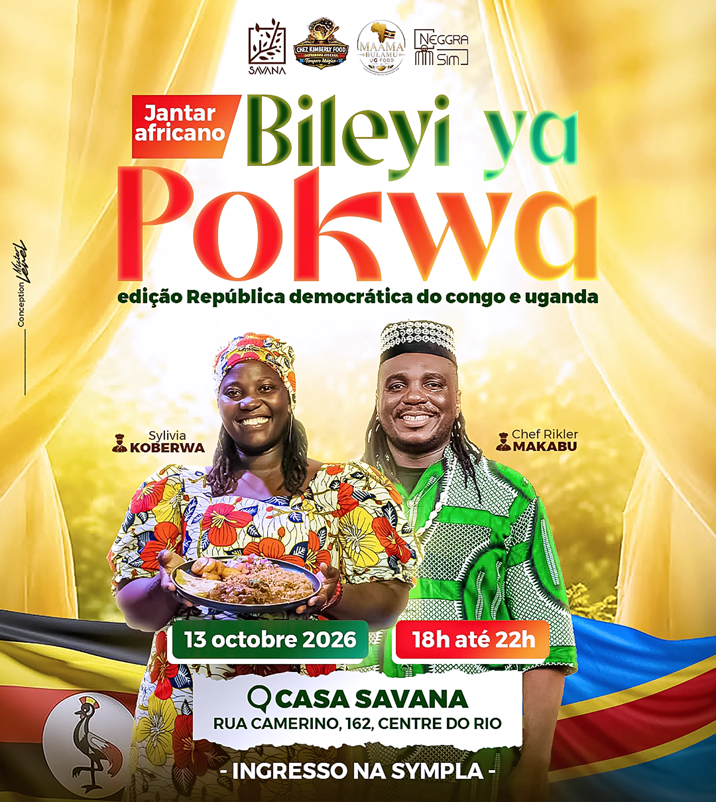 Bileyi Ya Pokua — Jantar Africano | Edição Congo E Uganda