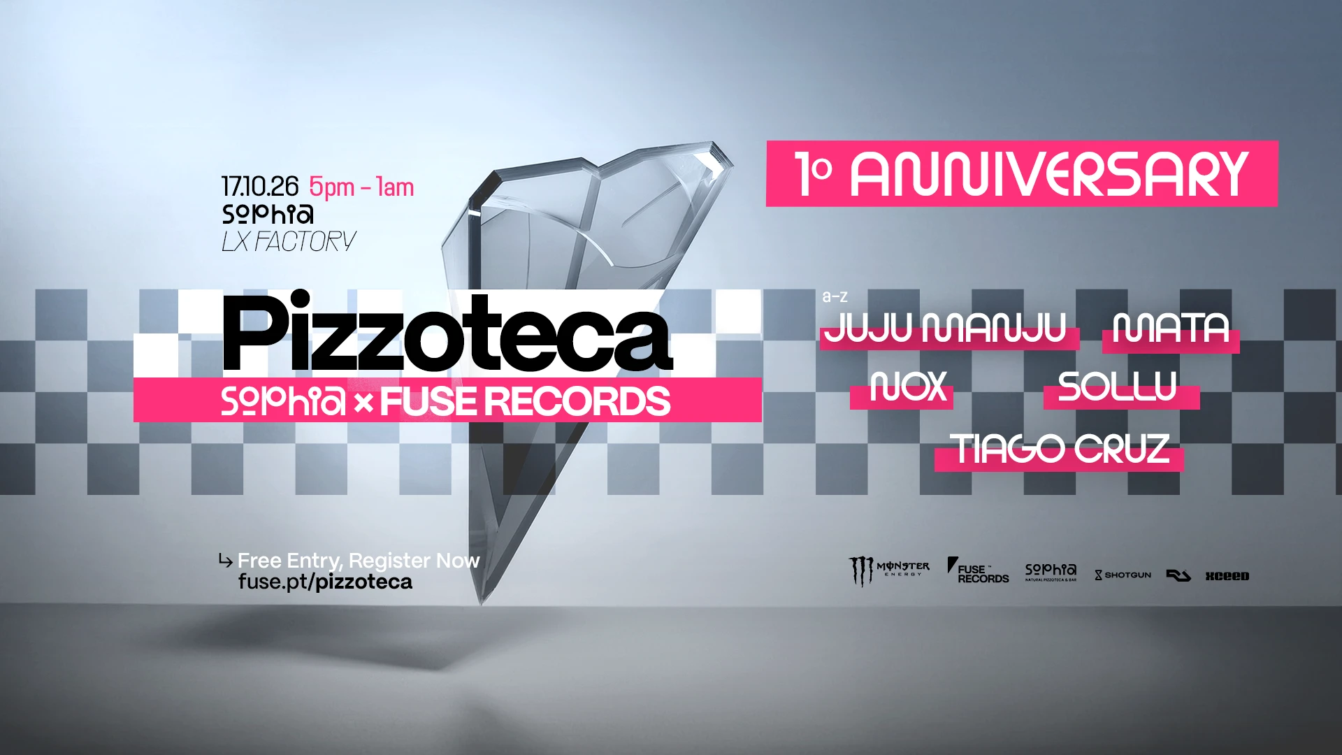 Fuse X Sophia: Pizzoteca 1st Anniversary (Free Entry)