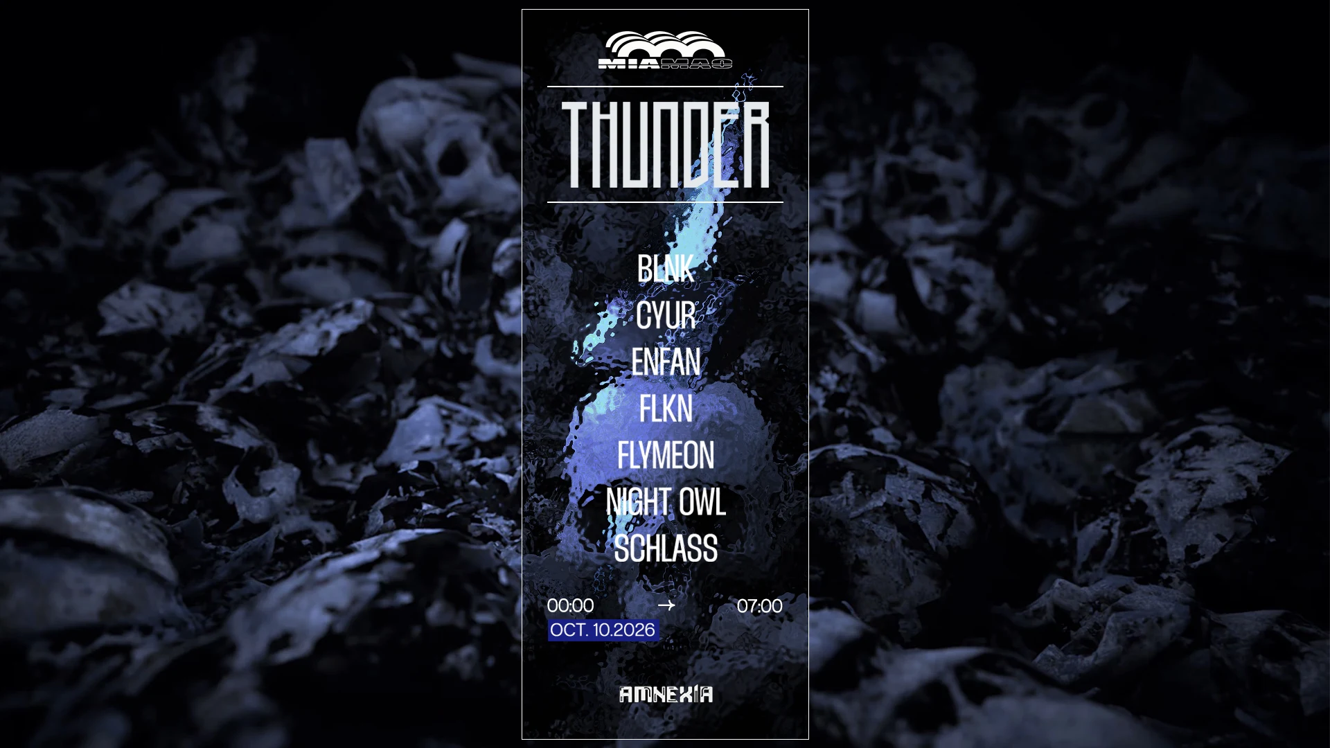 Thunder : Flymeon, Enfan, Cyur, Blnk, Night Owl & More