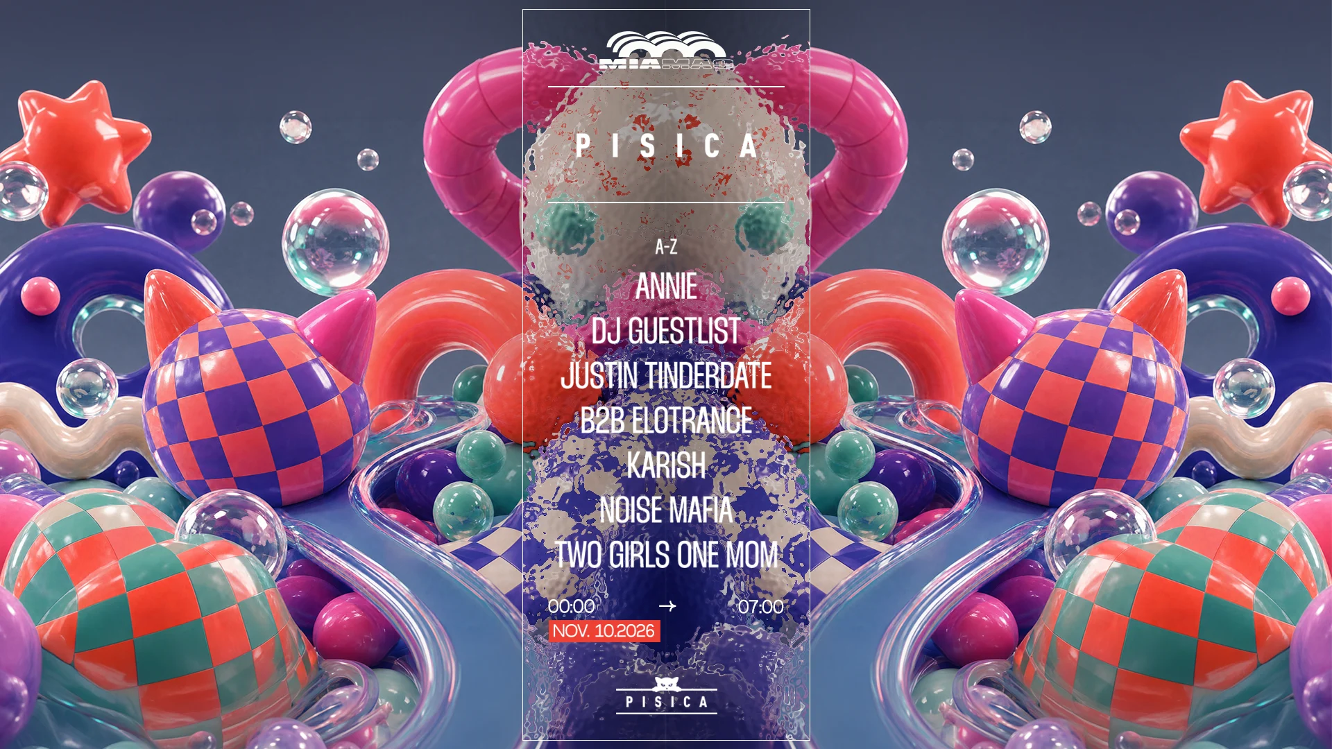 Pisica : Noise Mafia, Dj Guestlist, Two Girls One Mom & More