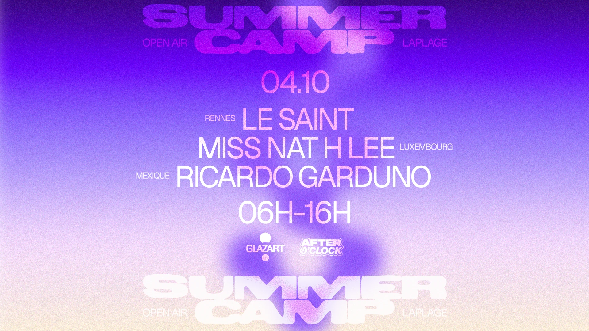 After O'clock X La Plage Open Air : Ricardo Garduno, Miss...