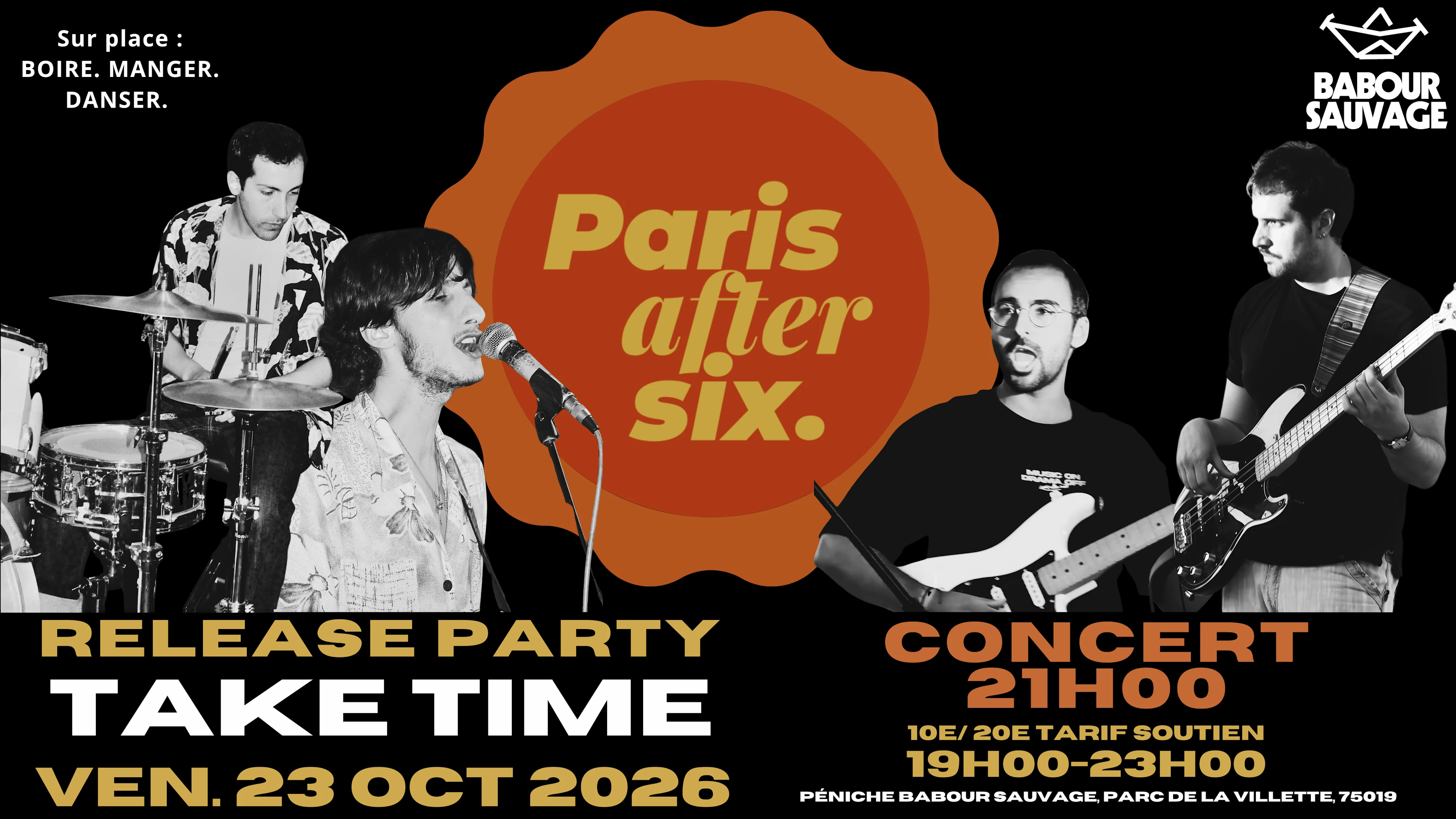 Take Time - Release Party 🚢 Paris After Six