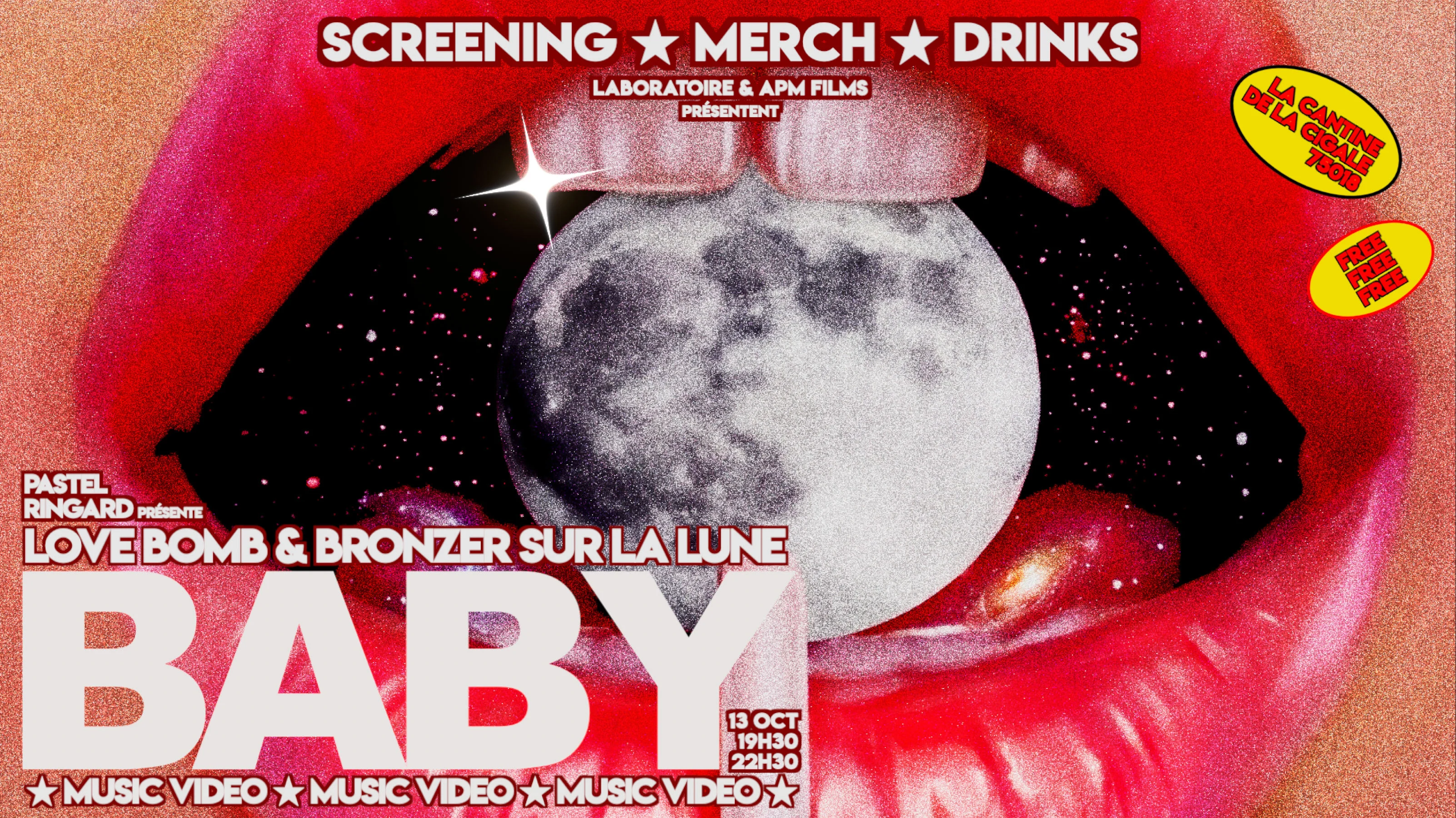 Screening : Love Bomb & Bronzer Sur La Lune + Merch & Drinks