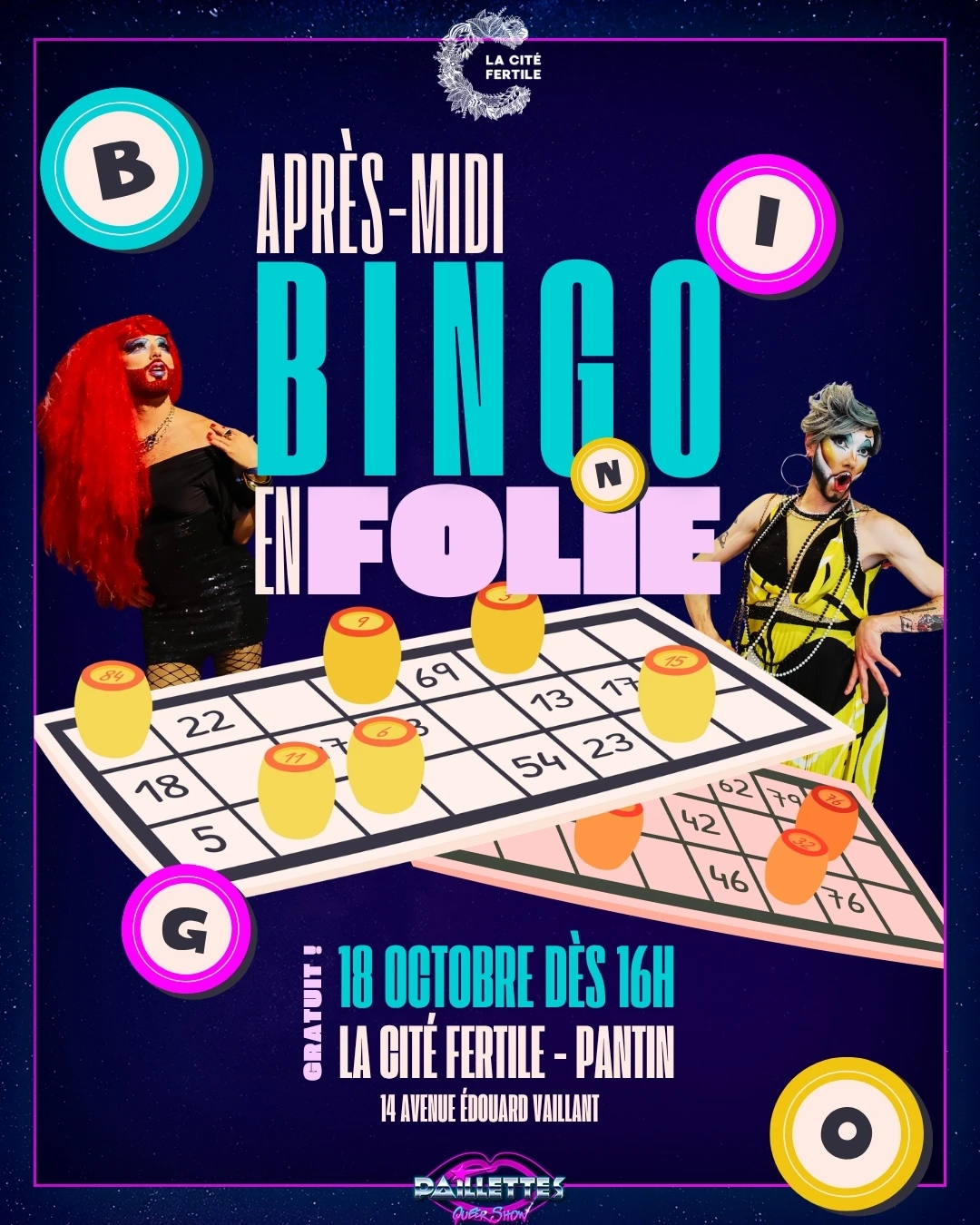 Paillettes Queer Show - Bingo Drag