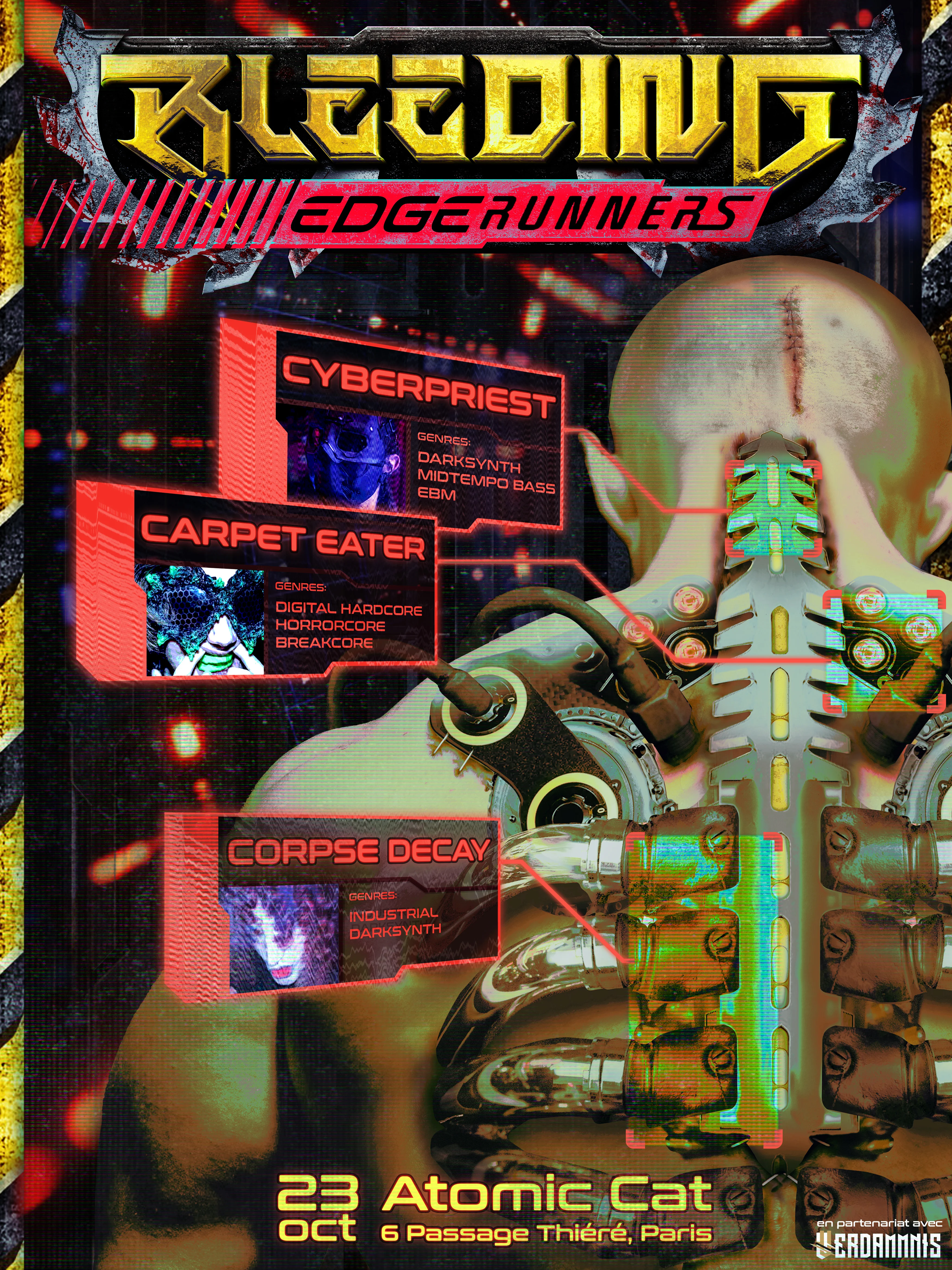 Bleeding Edgerunners | Cyberpriest_Carpeteater_C0rpsedecay