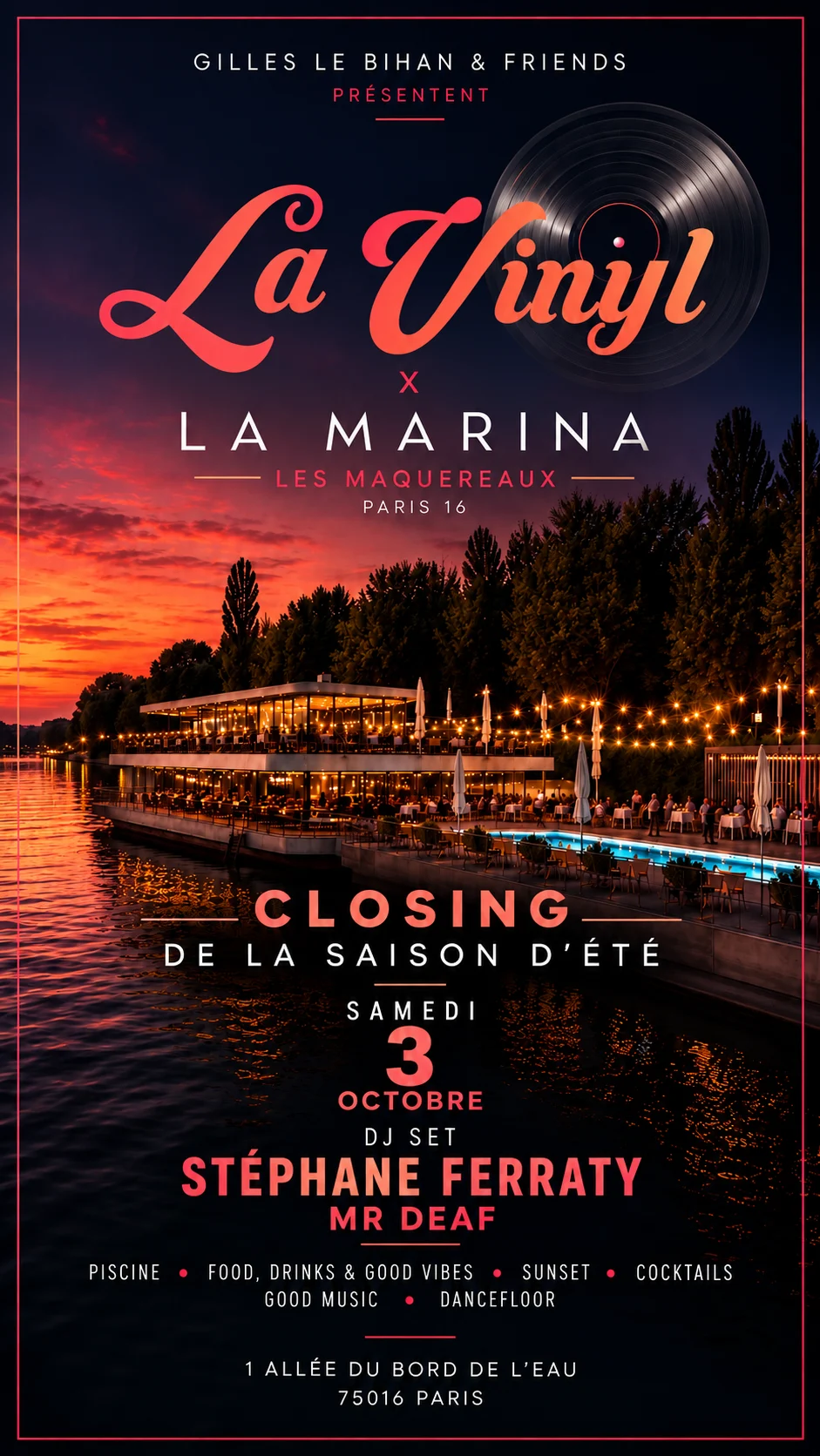Closing De La Saison D'été À La Marina Avec Stephane Ferraty