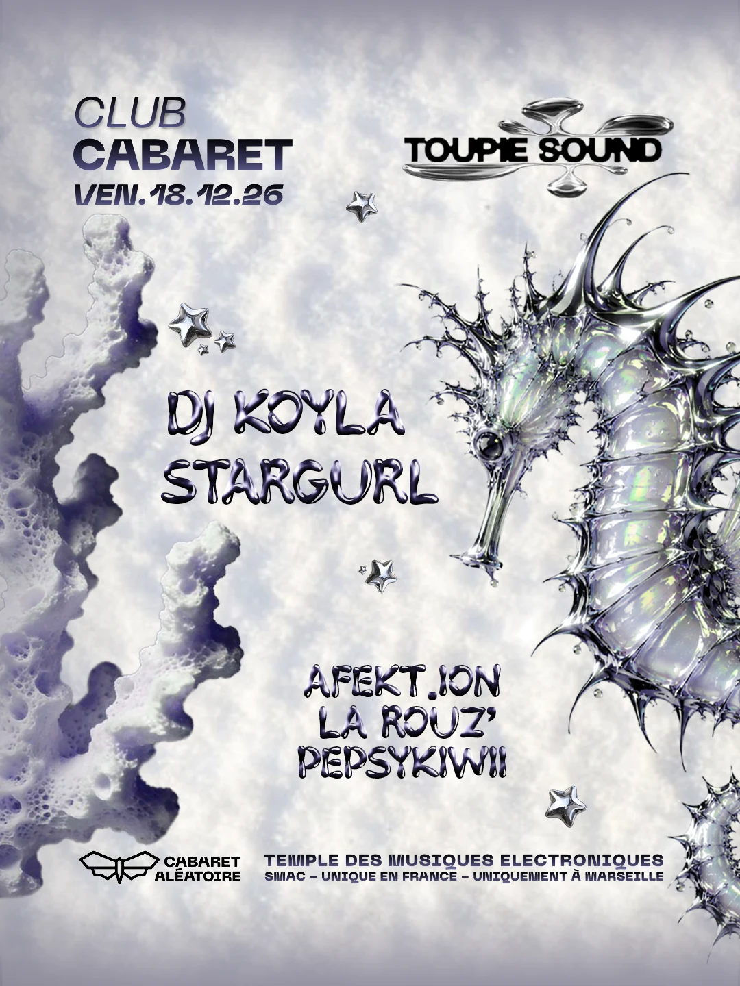18/12 | Club Cabaret : Winter Wonderland X Toupie Sound