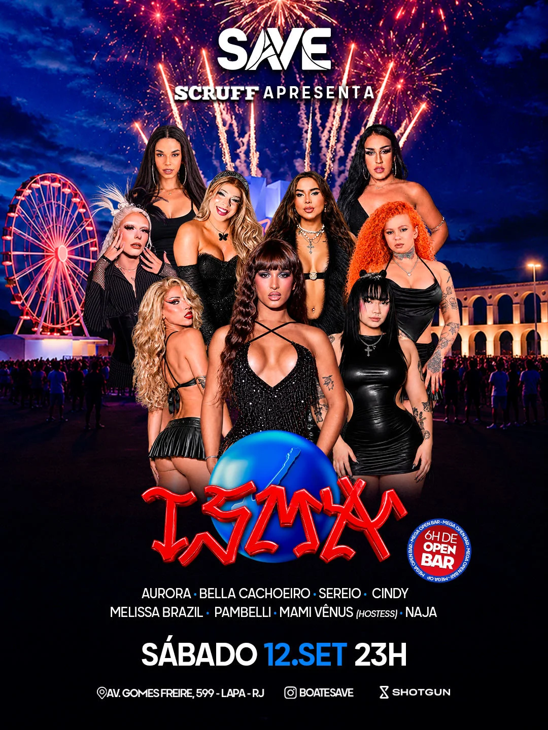 Save Convida Isma | Open Bar | Especial Rock In Rio|2 Pistas
