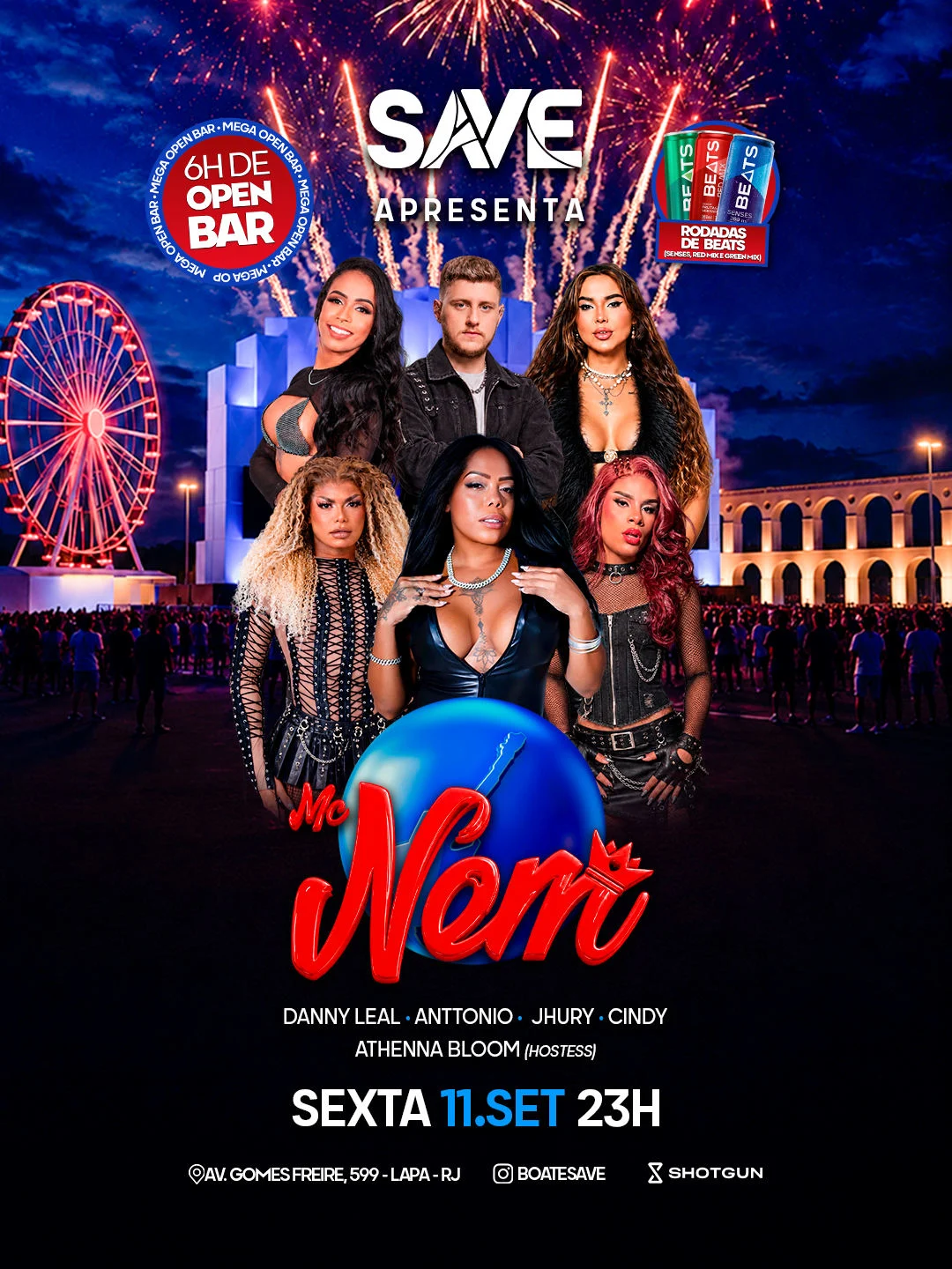 Save Com MC Nem | Rock In Rio | Open Bar | Rodadas De Beats