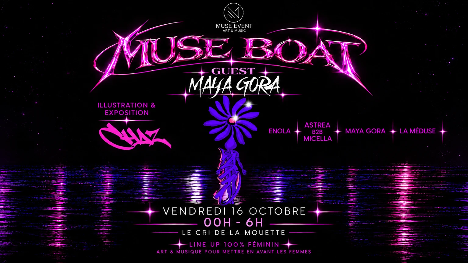 Muse Boat - Muse Event Art & Music