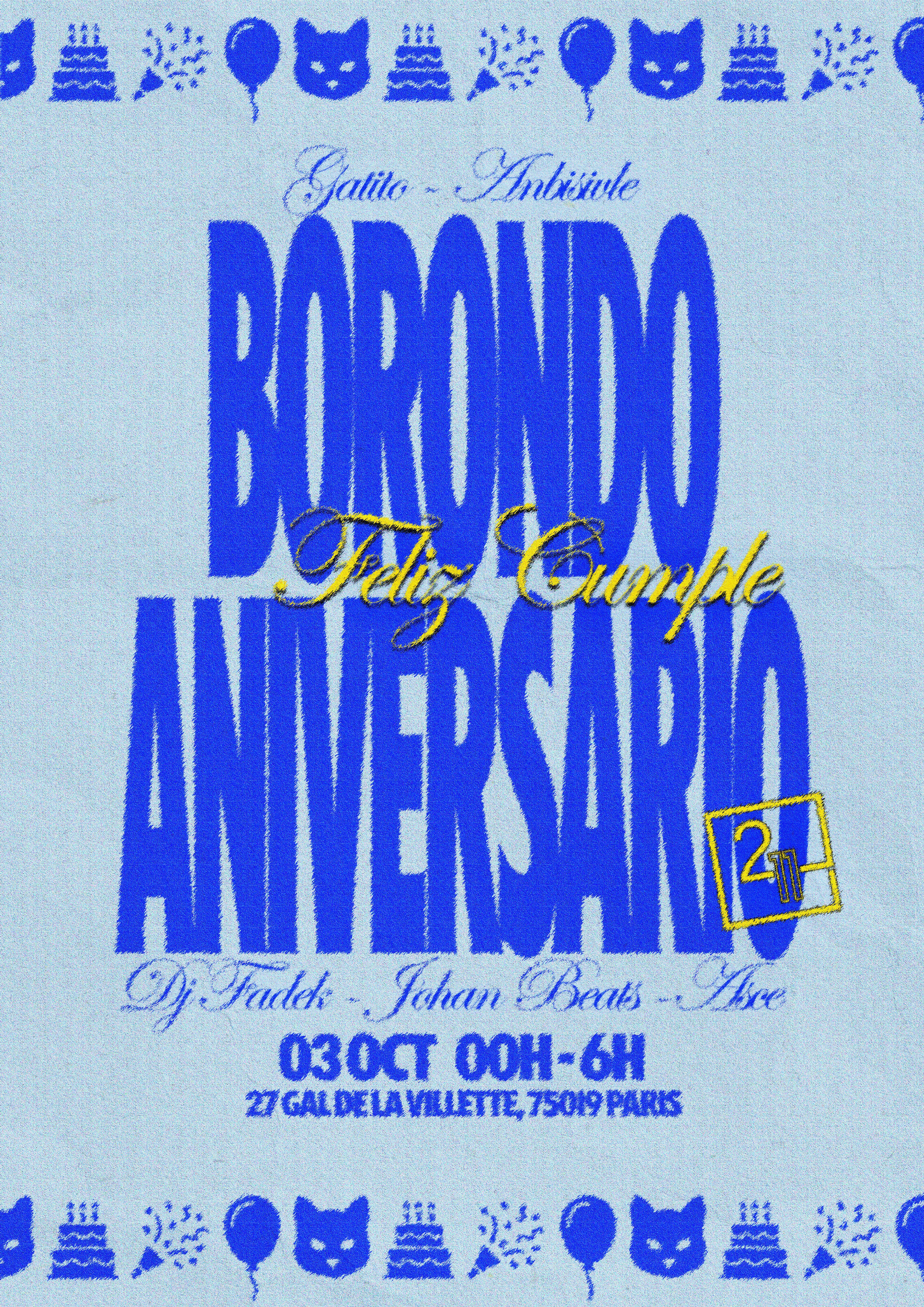 Borondo Aniversario Feliz Cumple