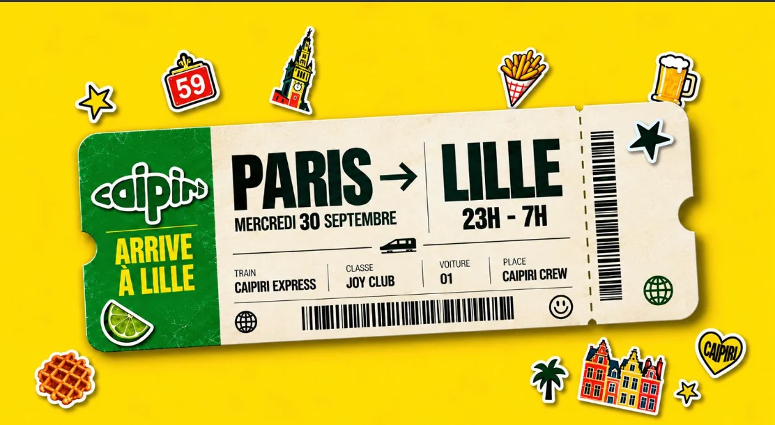 Caipiri Debarque A Lille - Joy Club 30 Sept