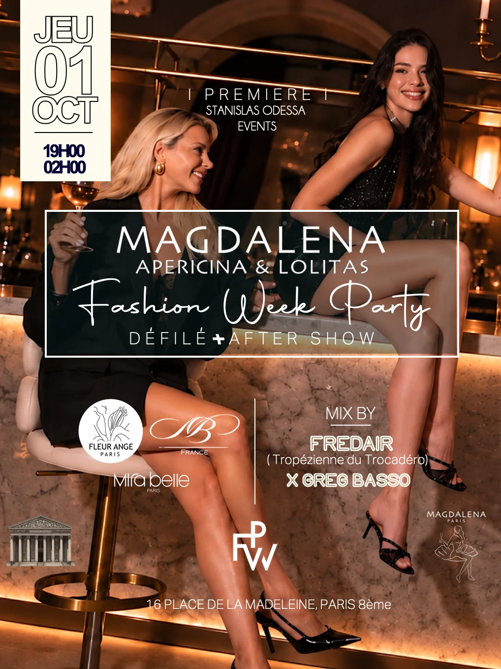 Fashion Week Party / Magdalena / Apero X Defile X Clubbing