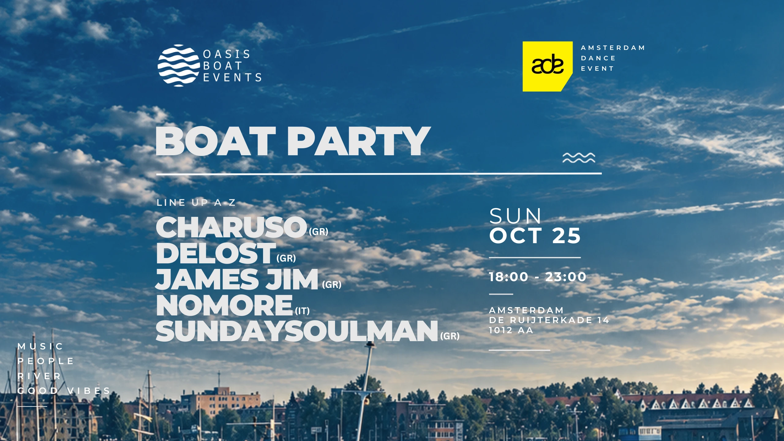 Oasis Boat Events - Amsterdam Ade Boat Party