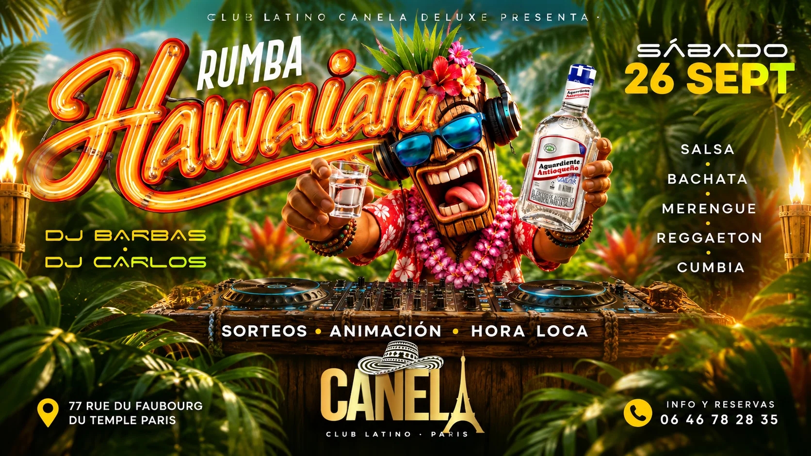 Fiesta Hawaiana / Fiesta Latina / Soirée Latino
