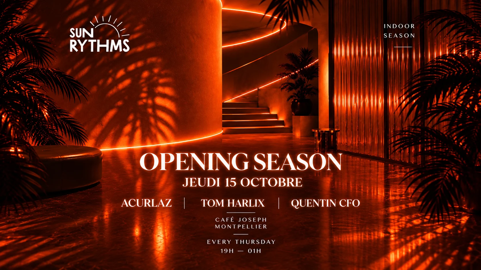 Sun Rythms : Opening Season 2 - Café Joseph