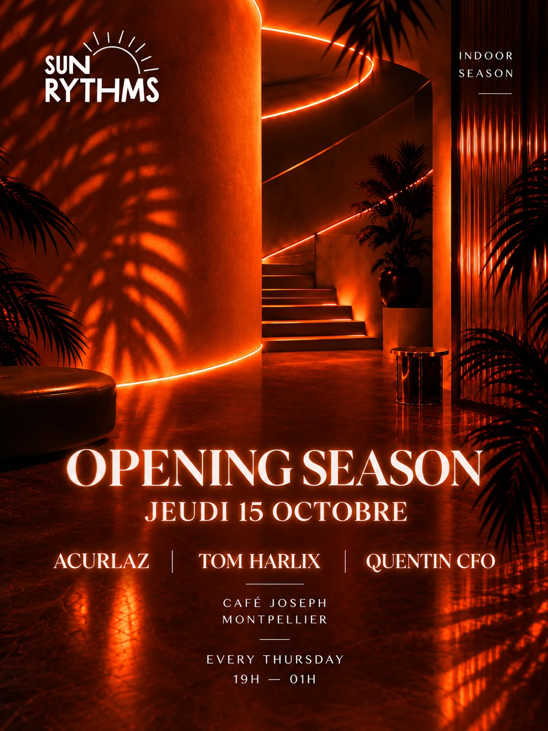 Sun Rythms : Opening Season 2 - Café Joseph