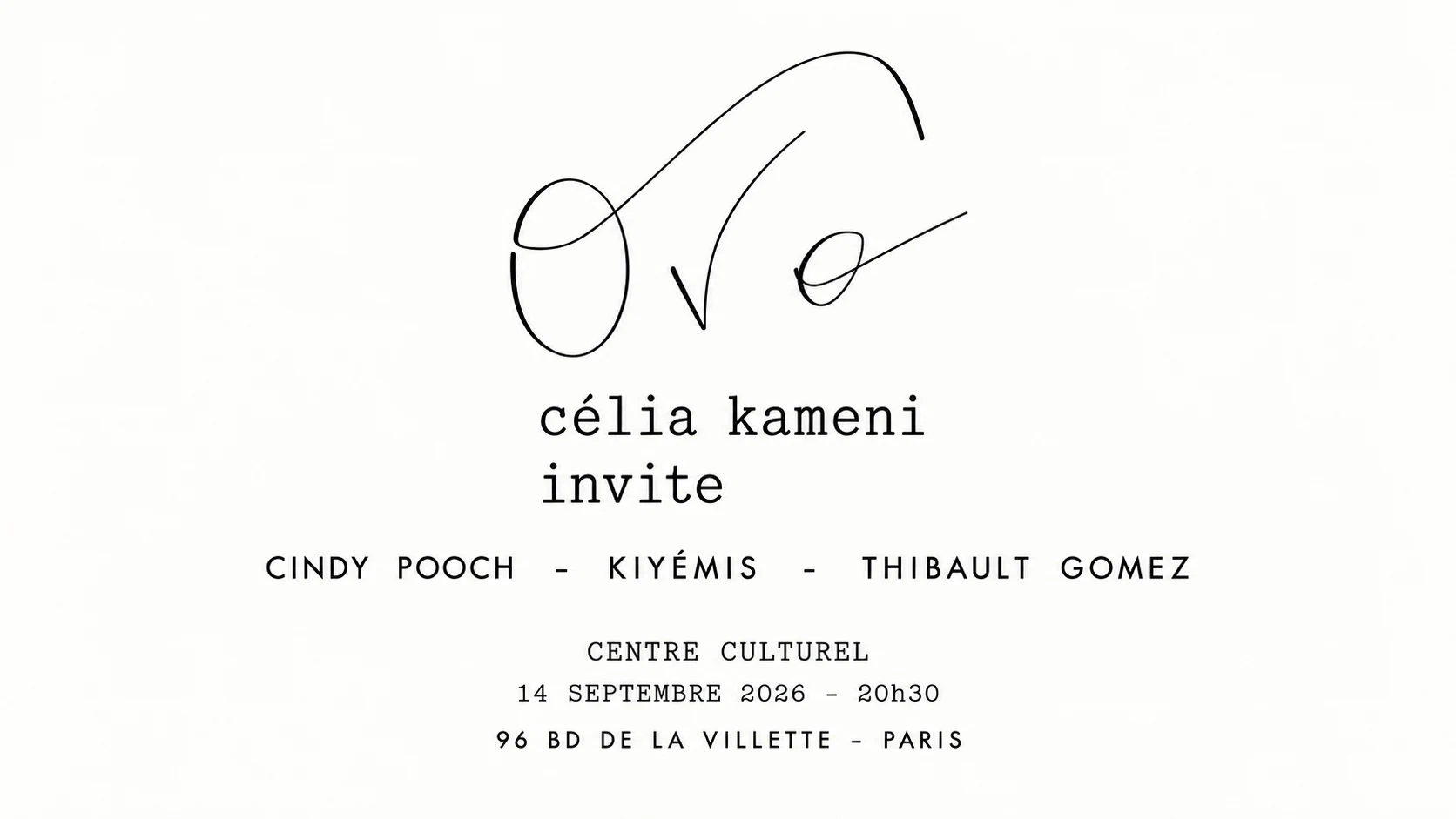 Célia Kameni Invite... Au Centre Culturel 14/09