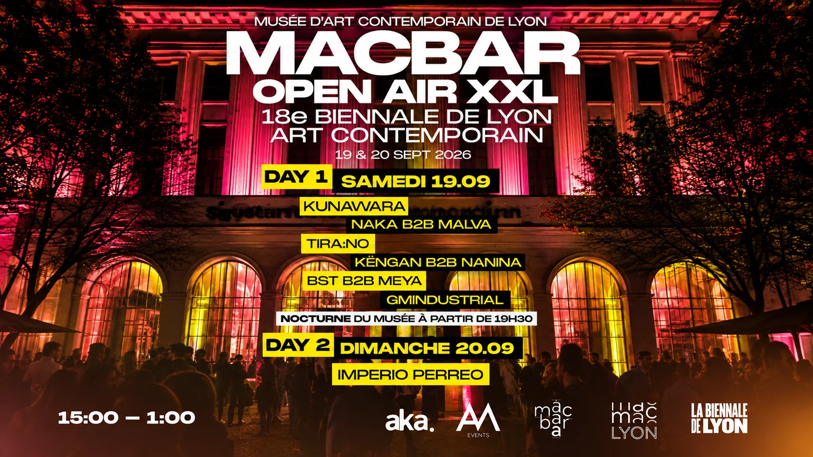 Macbar Open Air Xxl | 18e Biennale De Lyon | 19 & 20 Sep
