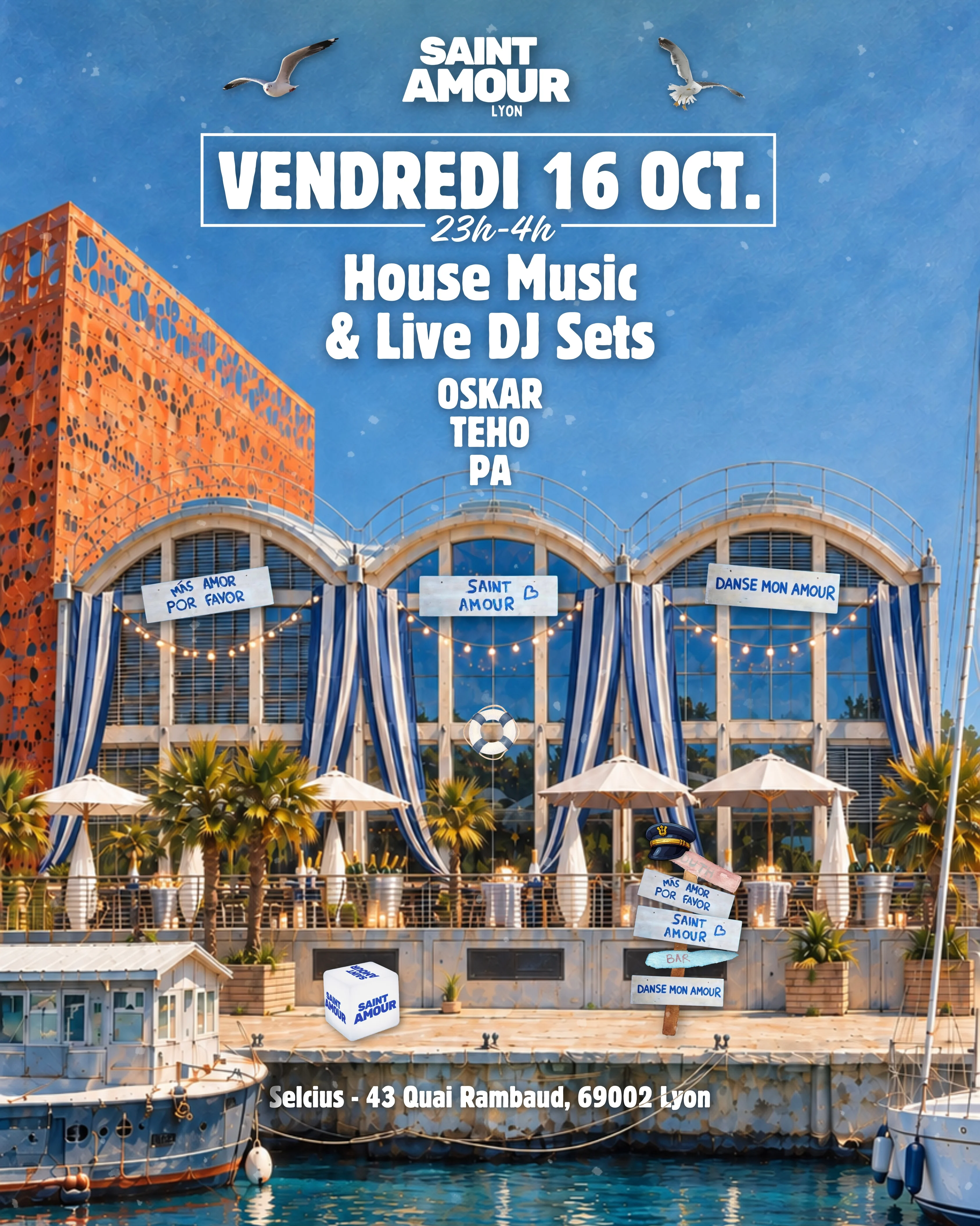 Saint Amour Lyon | Boiler Party | Vendredi 16 Octobre 2026
