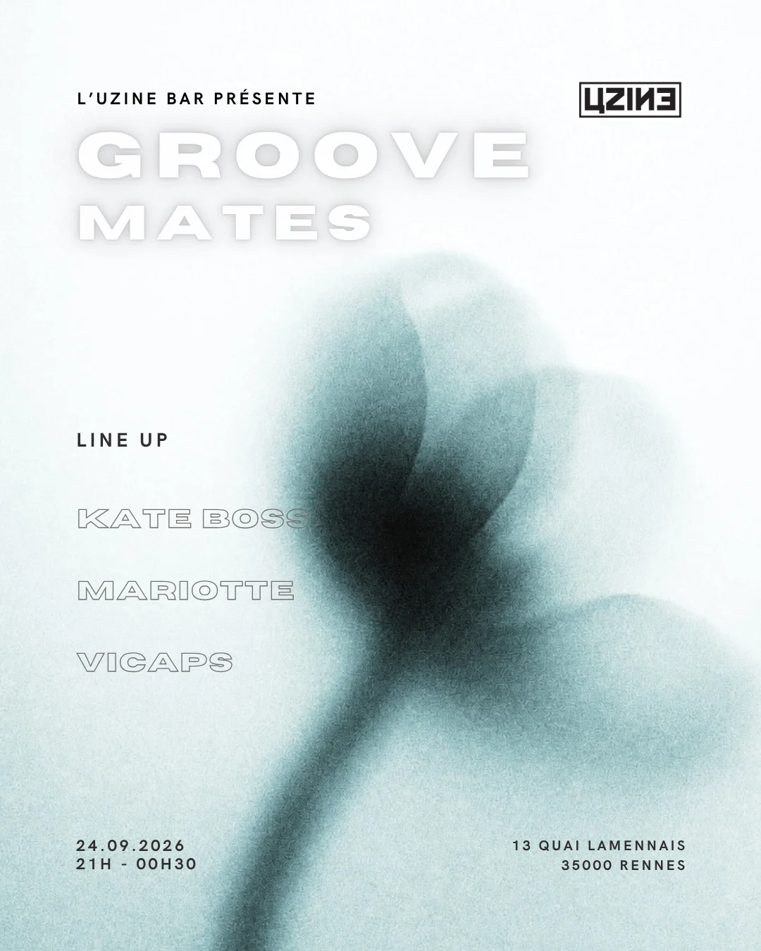 Uzine Bar : Groove Mates W/ Vicaps, Mariotte, Kate Boss