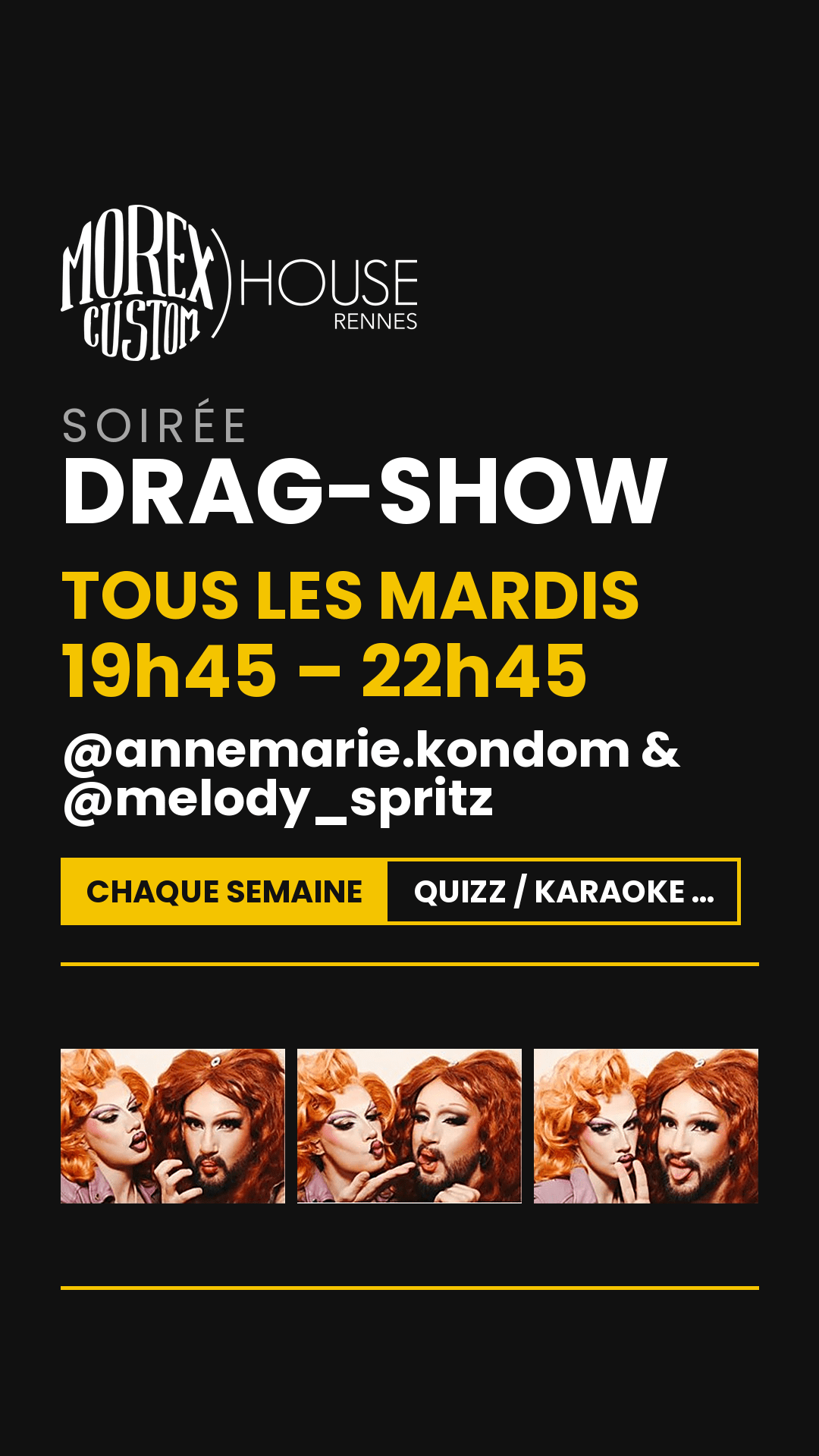 Les Jeux De La Reine / Karaquiz  / Drag Queen / Morex House