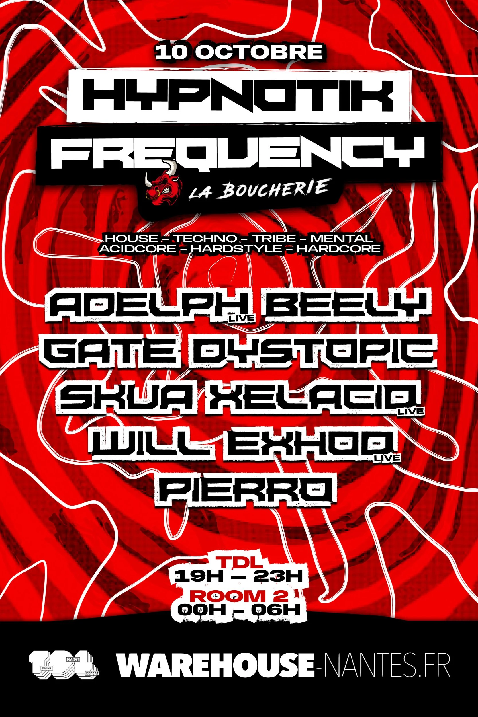 Hypnotik Frequency - La Boucherie En Room 2 Du Warehouse