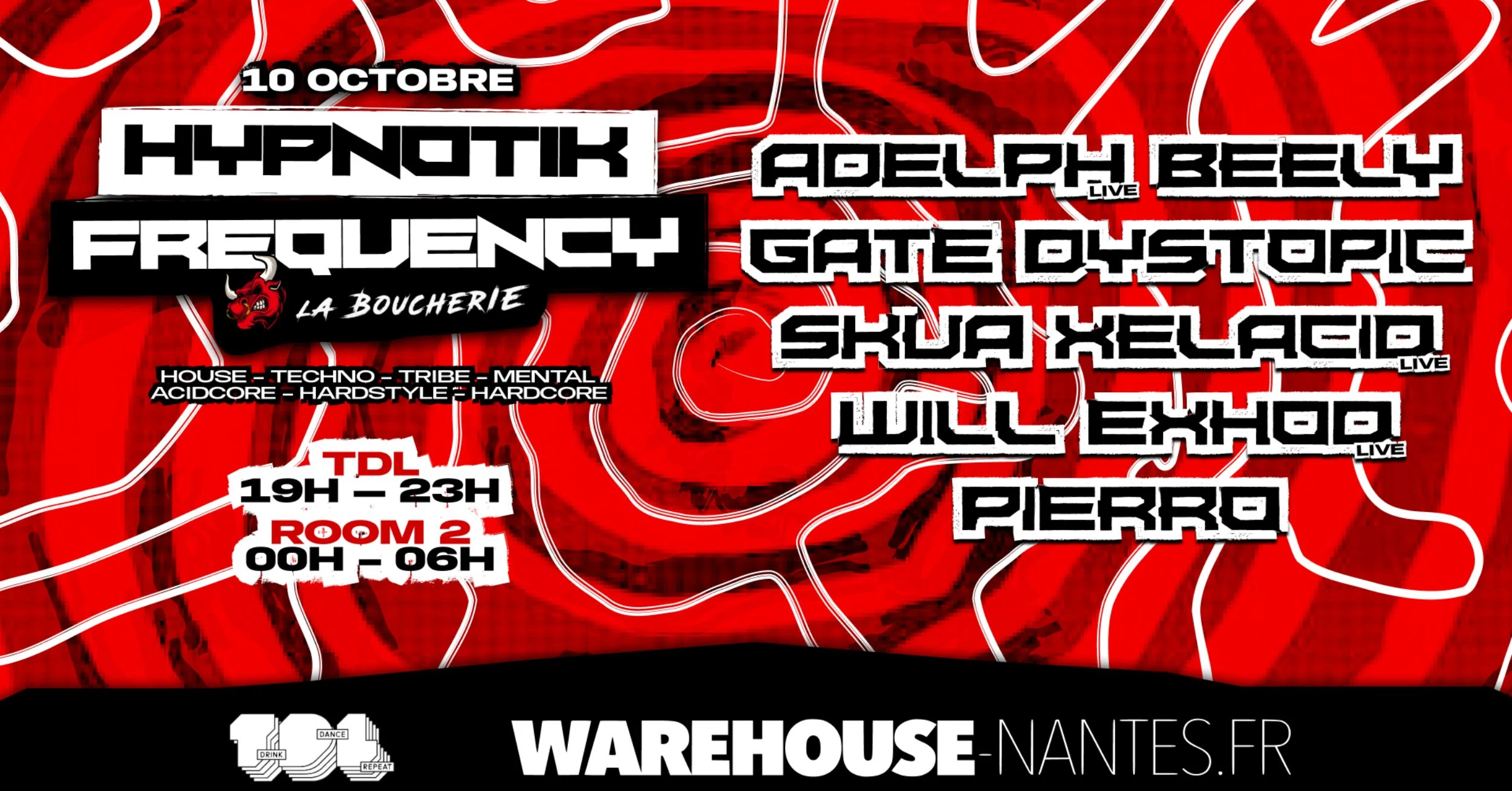 Hypnotik Frequency - La Boucherie En Room 2 Du Warehouse