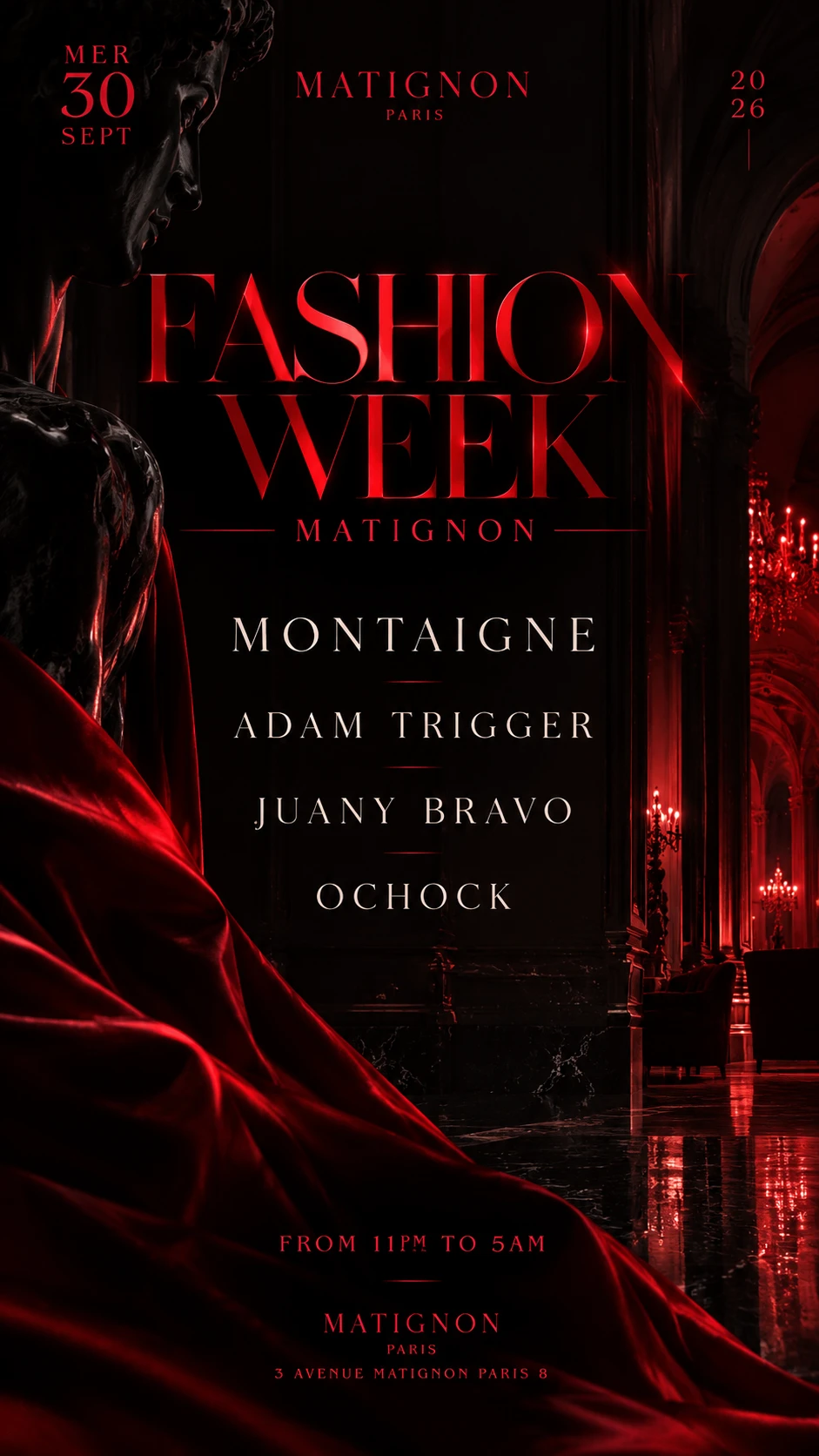Fashion Week Matignon Montaigne Adam Trigger Juany Bravo