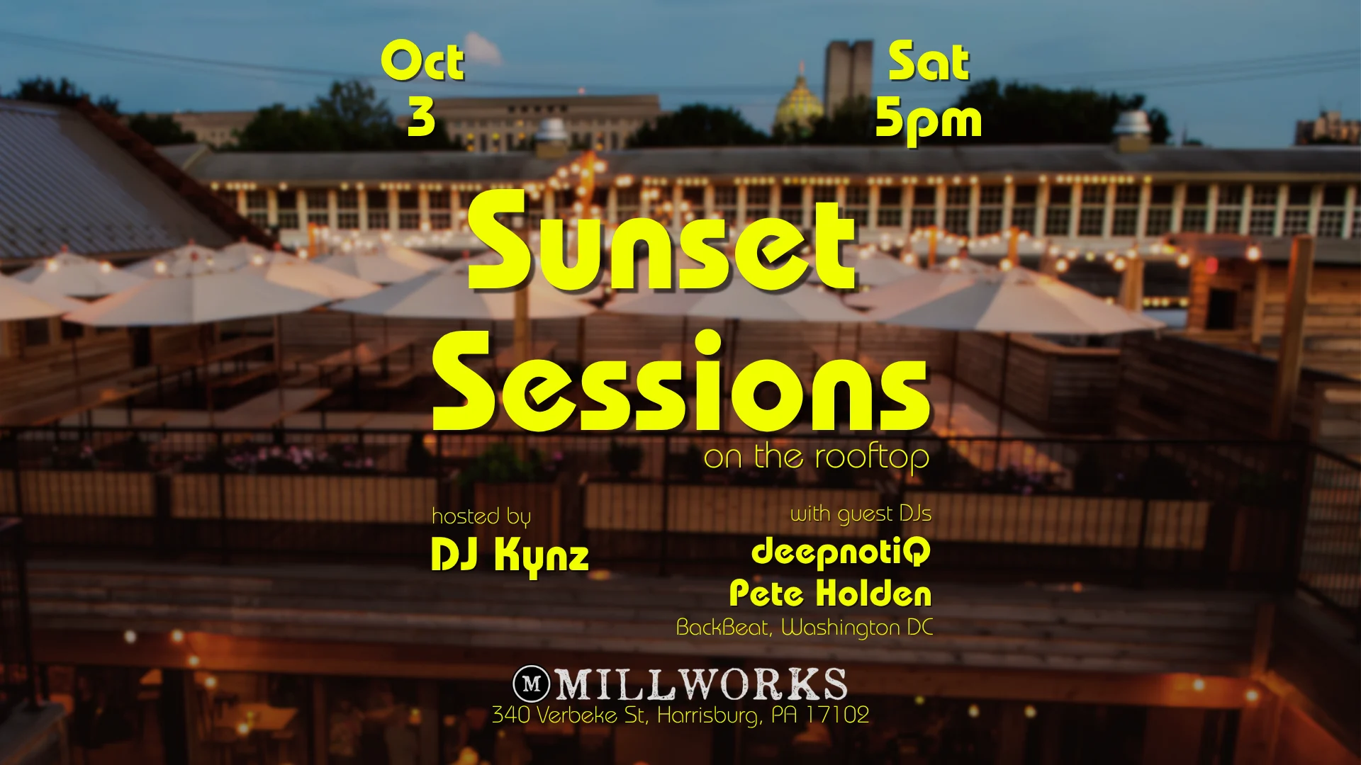 Sunset Sessions At Millworks, Oct 3