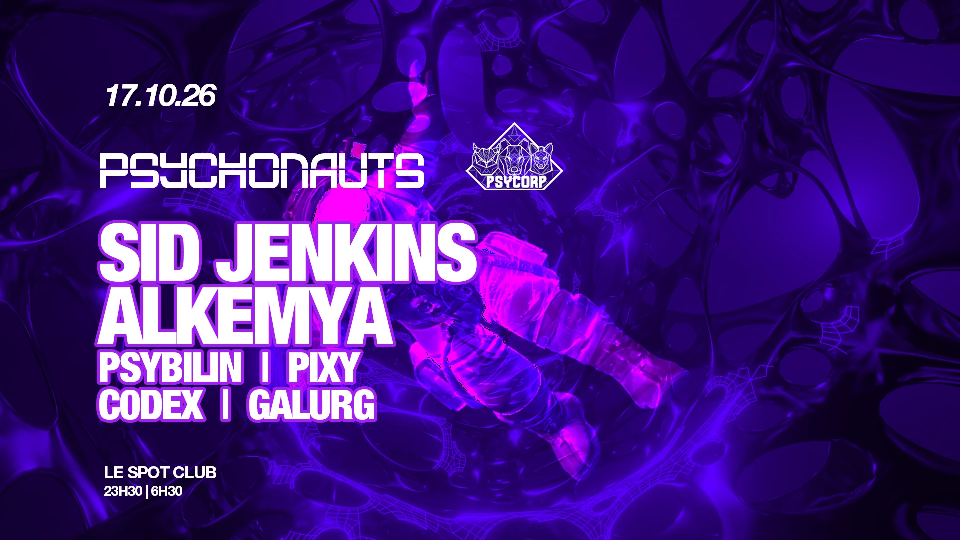 Psycorp Invite Sid Jenkins