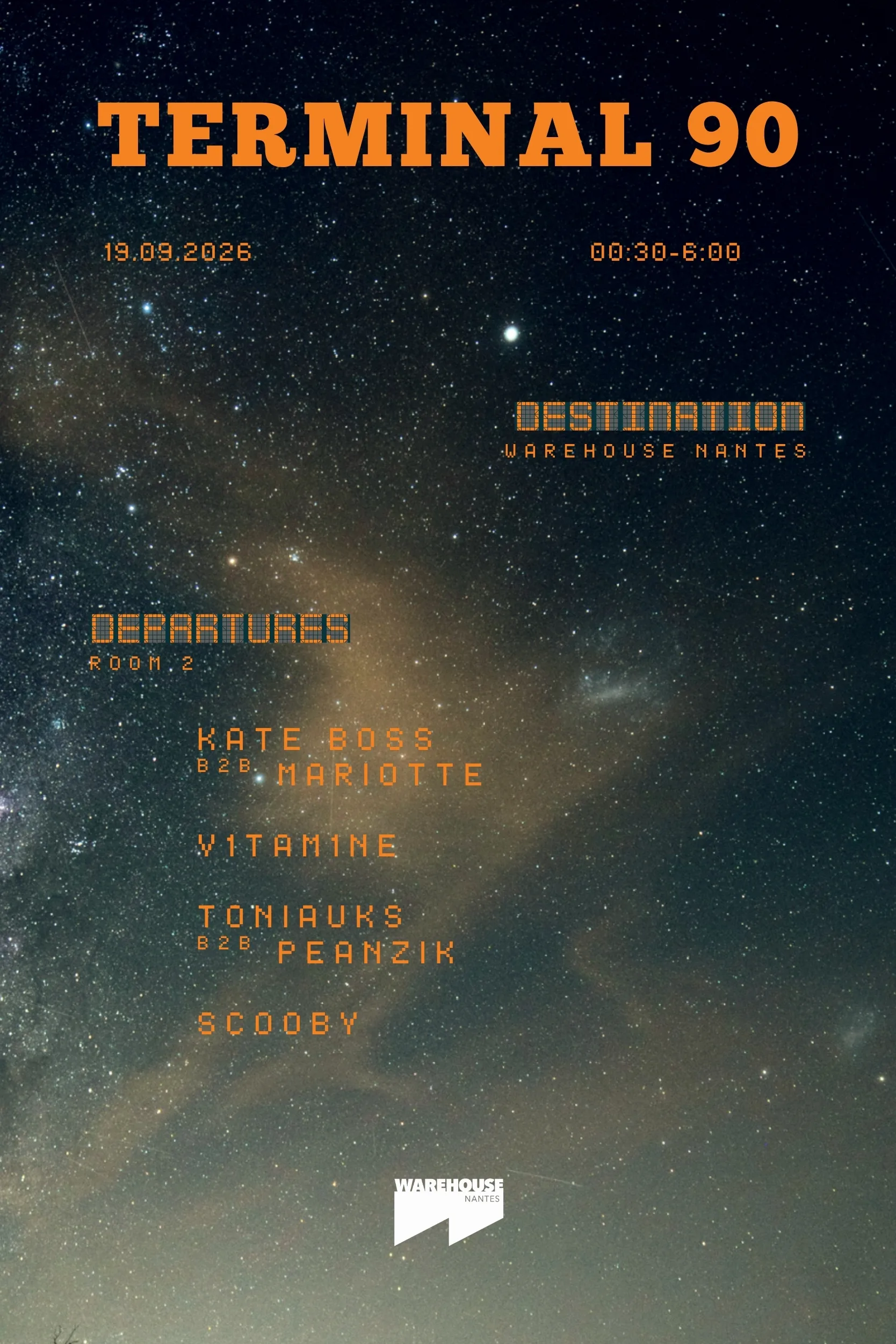 Terminal 90 En Room 2 Du Warehouse !
